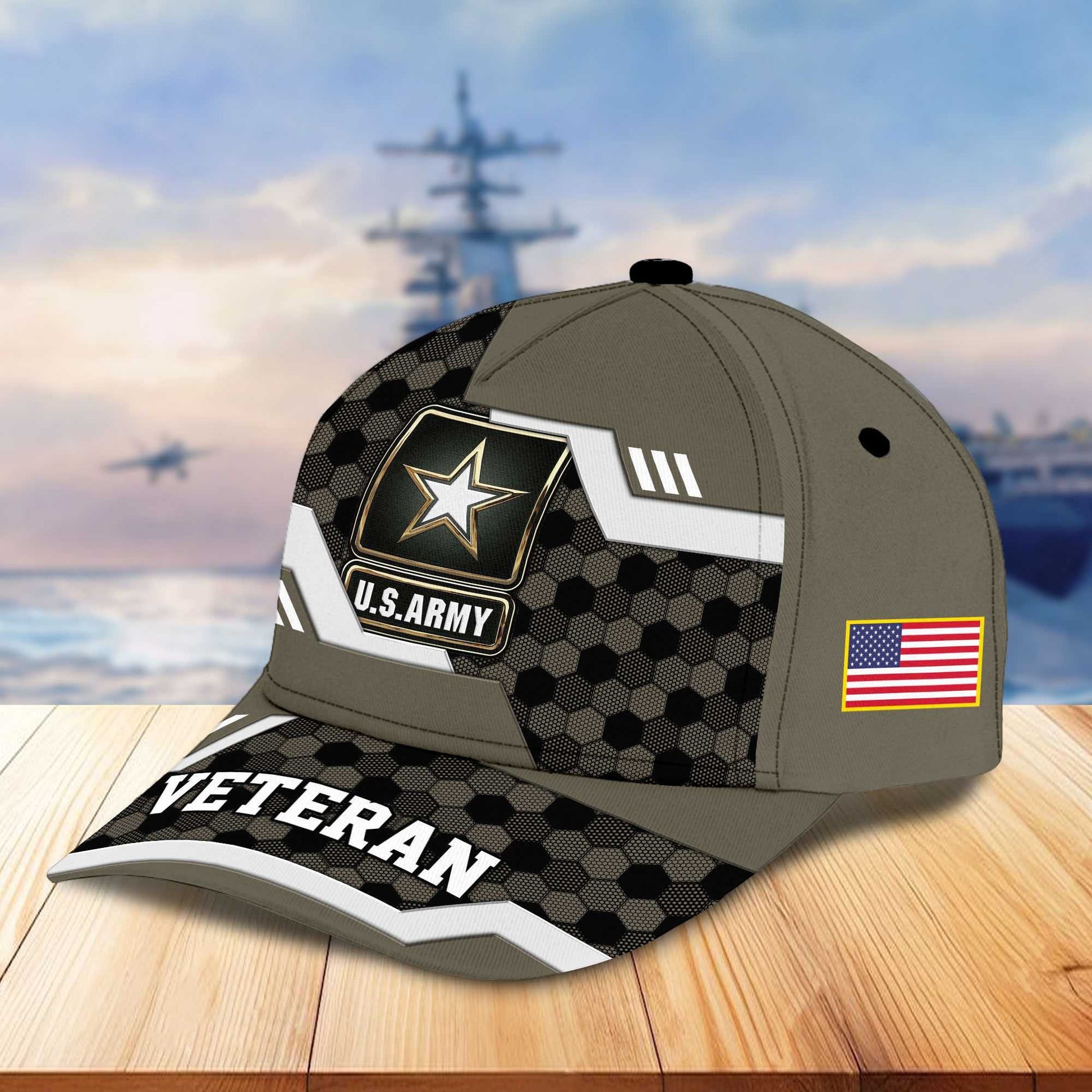 Premium US Veterans Baseball Hats BPHN220411, Gifts For US Veterans On Father's Day, Armed Forces Day, Independence Day, Veterans Day.