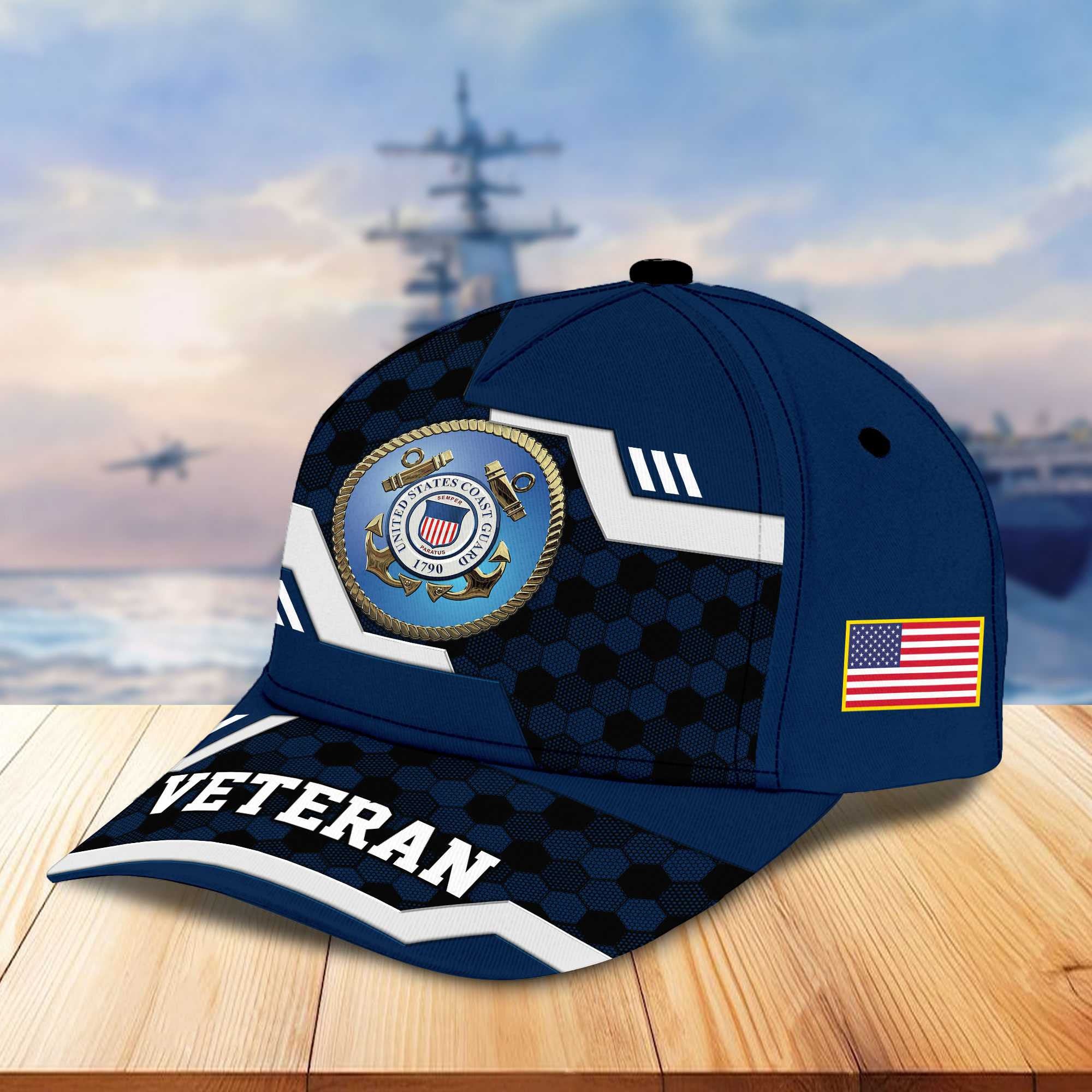 Premium US Veterans Baseball Hats BPHN220411, Gifts For US Veterans On Father's Day, Armed Forces Day, Independence Day, Veterans Day.