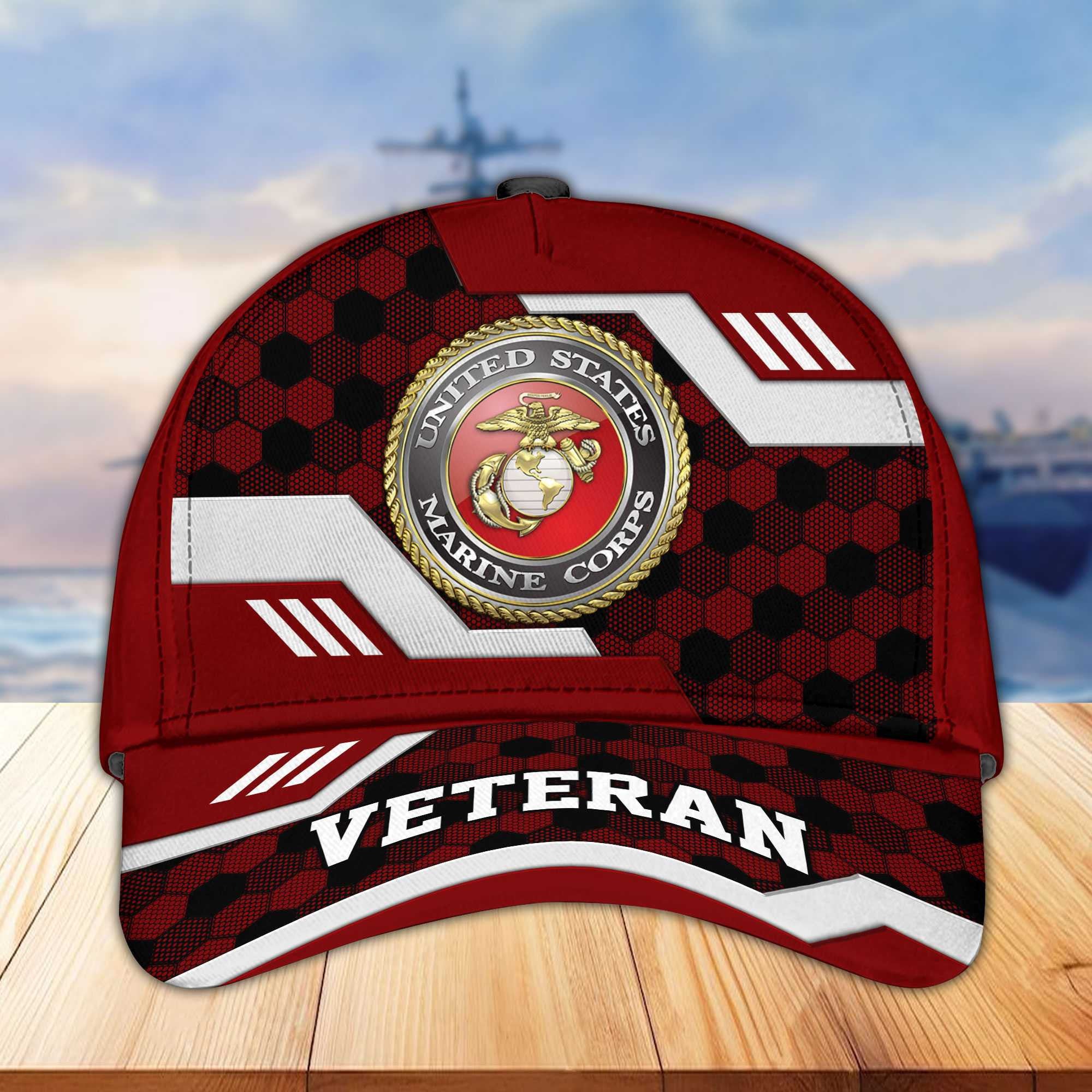 Premium US Veterans Baseball Hats BPHN220411, Gifts For US Veterans On Father's Day, Armed Forces Day, Independence Day, Veterans Day.