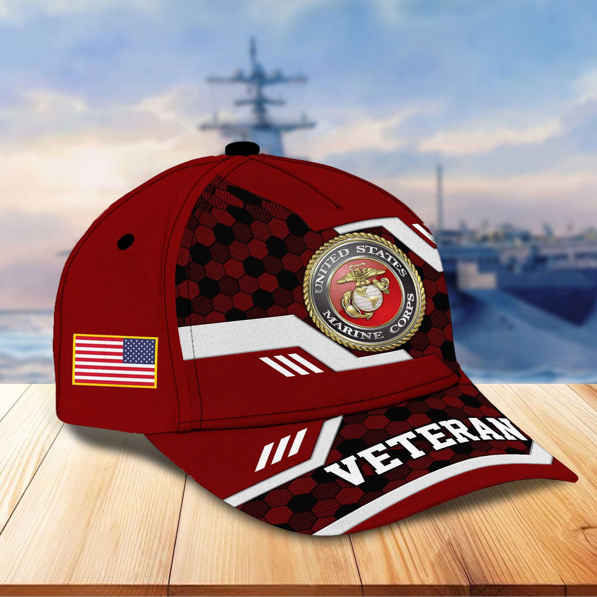 Premium US Veterans Baseball Hats BPHN220411, Gifts For US Veterans On Father's Day, Armed Forces Day, Independence Day, Veterans Day.