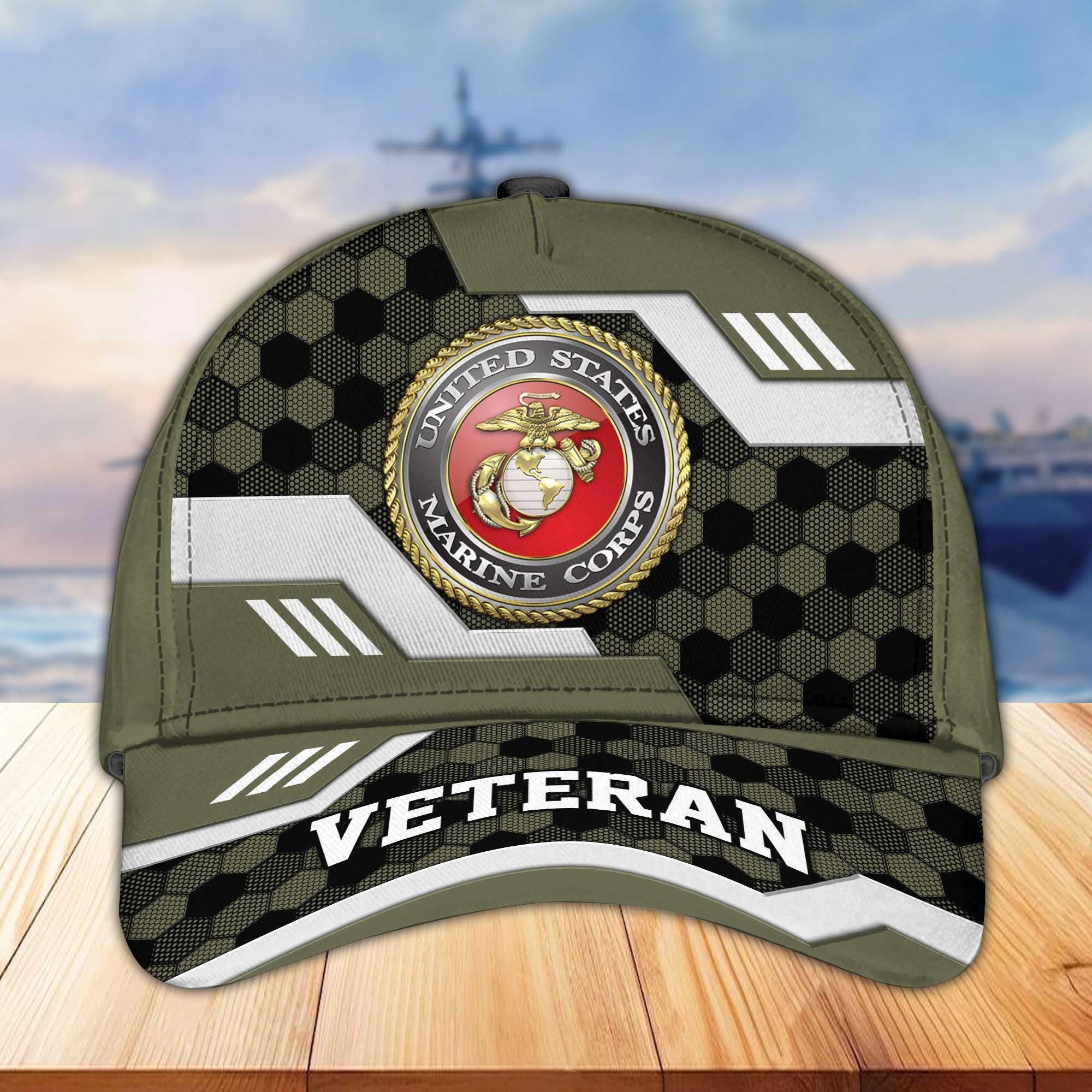 Premium US Veterans Baseball Hats BPHN220411, Gifts For US Veterans On Father's Day, Armed Forces Day, Independence Day, Veterans Day.