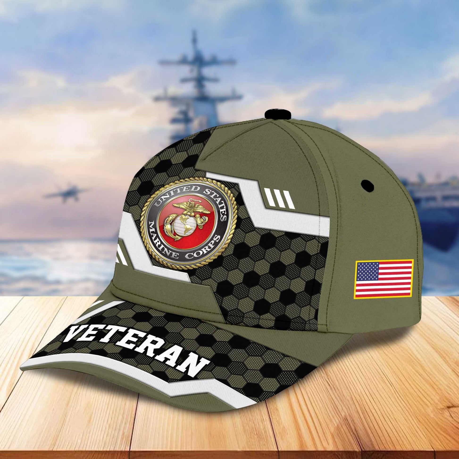 Premium US Veterans Baseball Hats BPHN220411, Gifts For US Veterans On Father's Day, Armed Forces Day, Independence Day, Veterans Day.