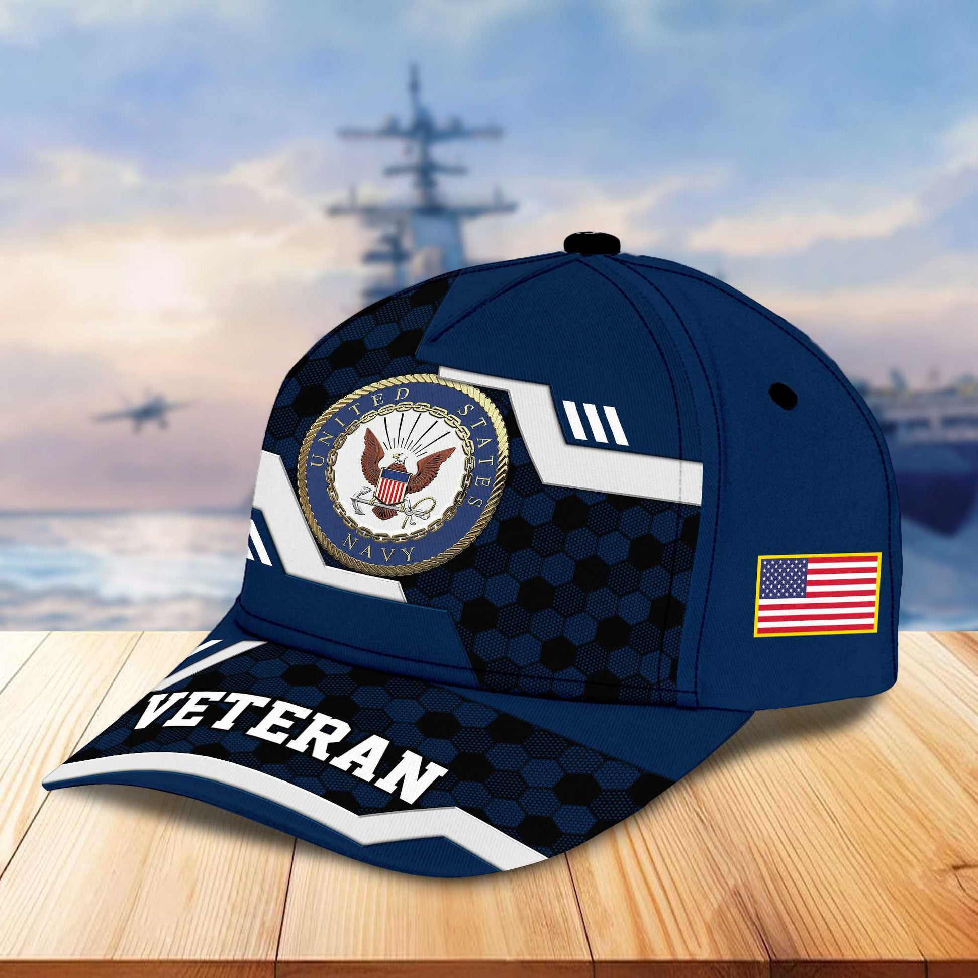 Premium US Veterans Baseball Hats BPHN220411, Gifts For US Veterans On Father's Day, Armed Forces Day, Independence Day, Veterans Day.