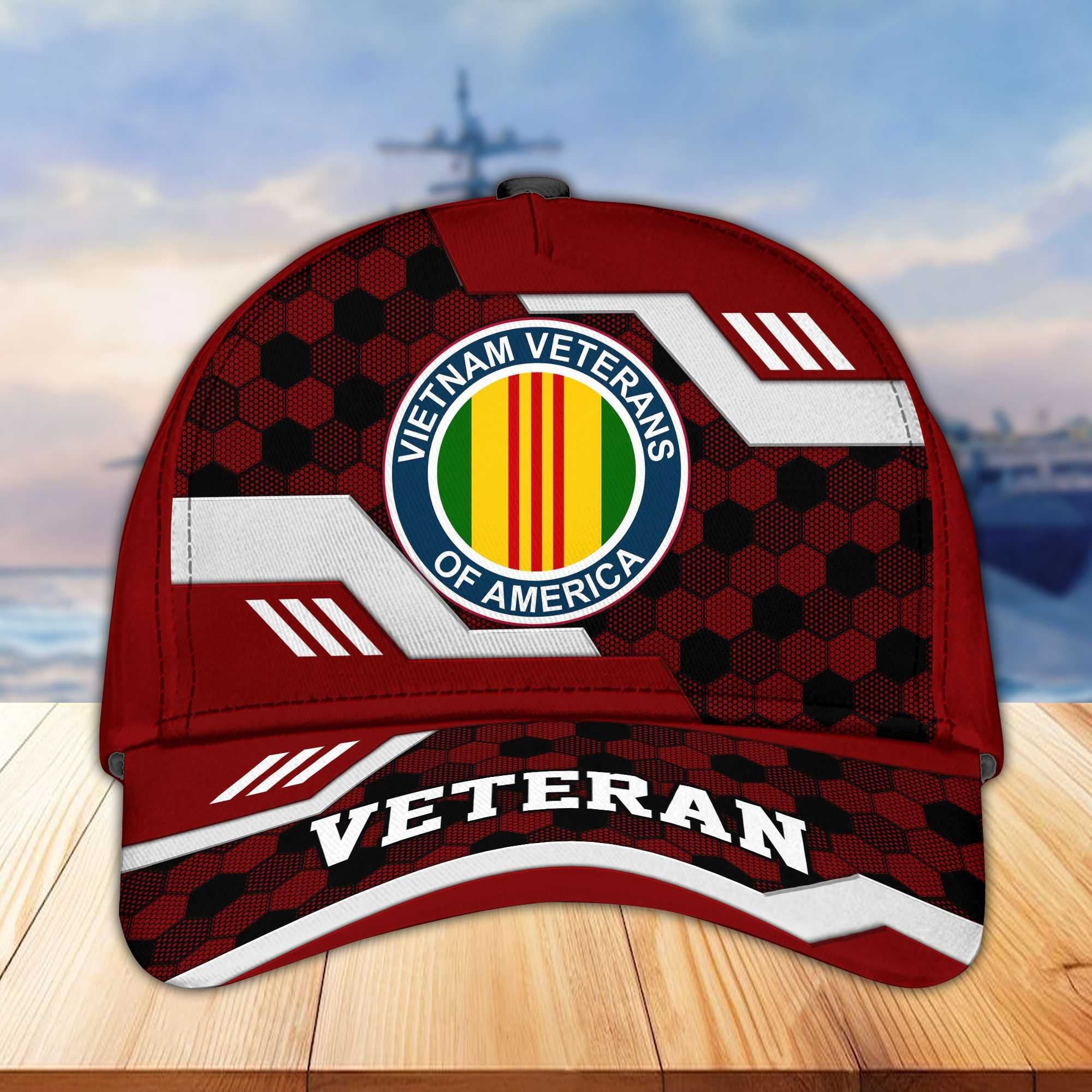 Premium US Veterans Baseball Hats BPHN220411, Gifts For US Veterans On Father's Day, Armed Forces Day, Independence Day, Veterans Day.