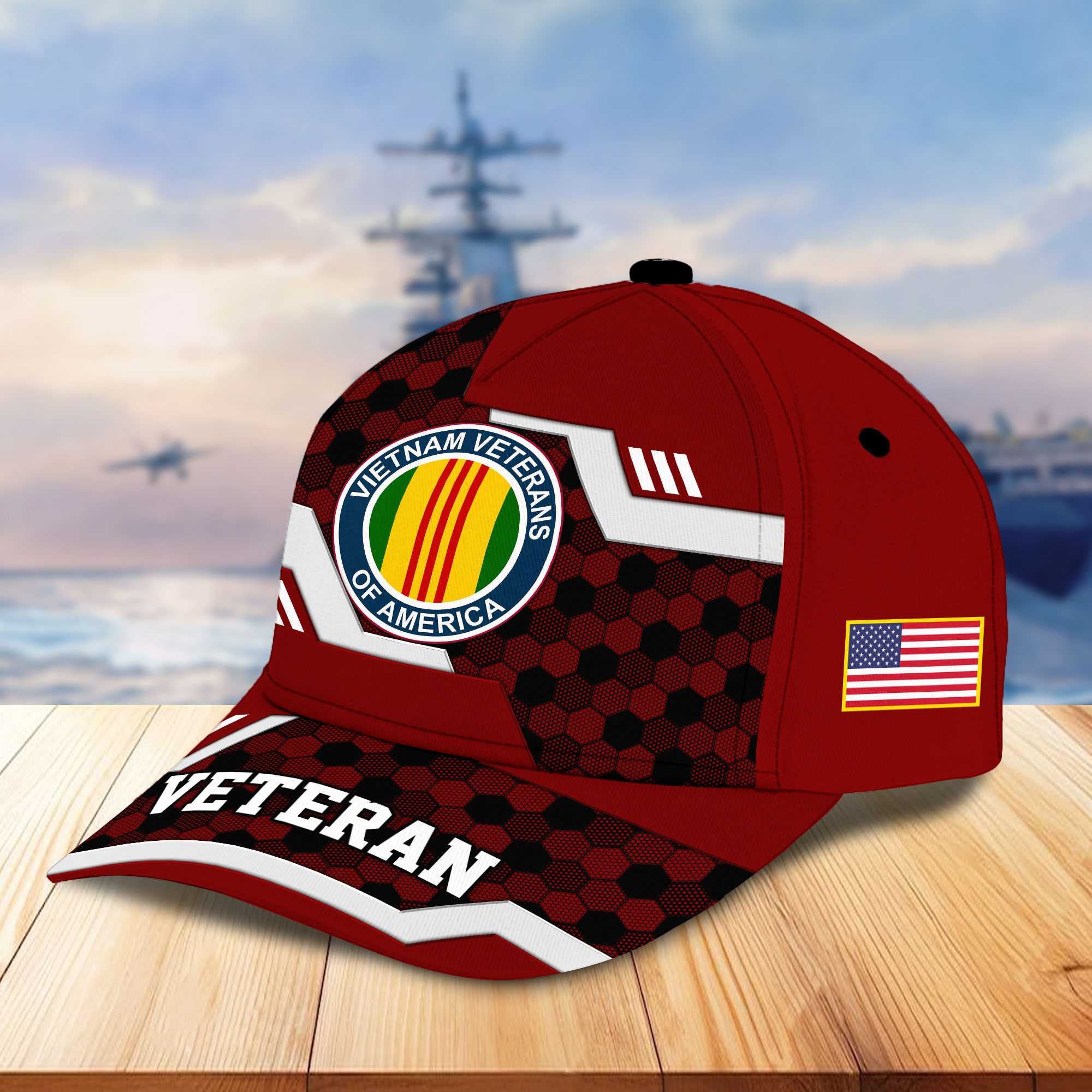 Premium US Veterans Baseball Hats BPHN220411, Gifts For US Veterans On Father's Day, Armed Forces Day, Independence Day, Veterans Day.
