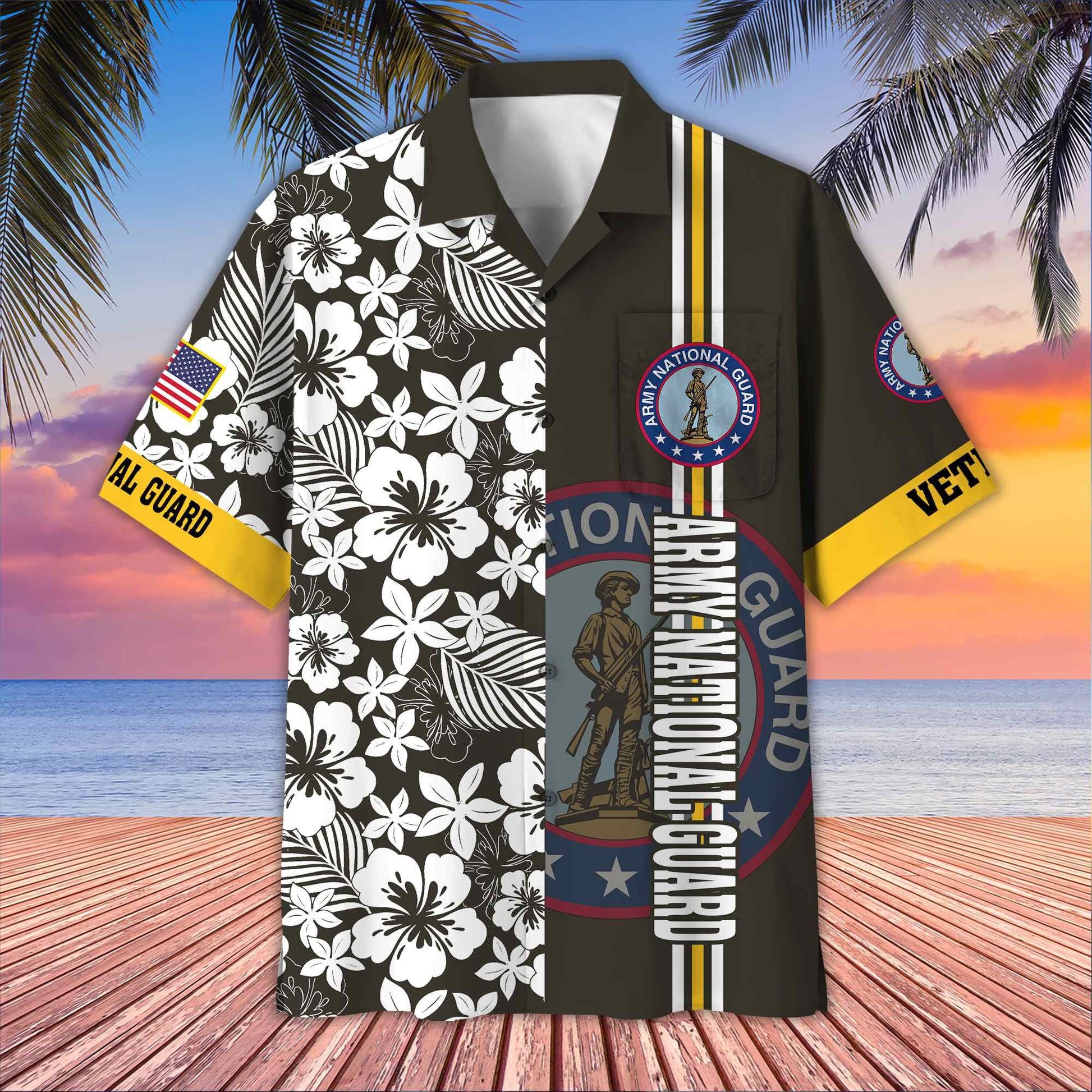 Premium US Veterans Hawaiian Shirt With Pocket BPVC230402, Gifts For US Veterans, Gifts On Memorial Day, Father's Day, Armed Forces Day, Veterans Day.