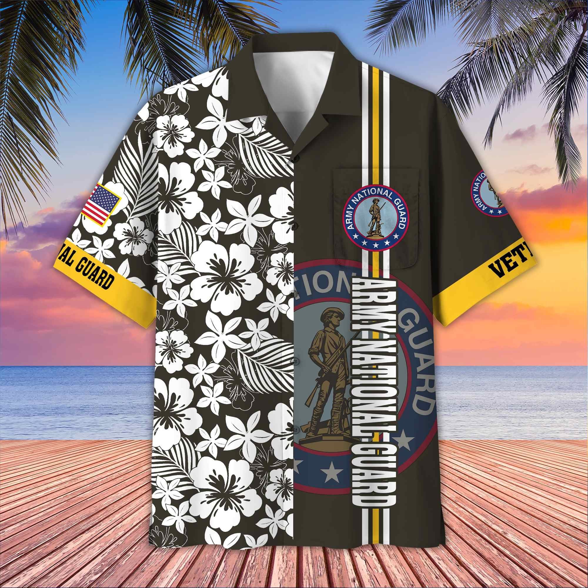 Premium US Veterans Hawaiian Shirt With Pocket BPVC230402, Gifts For US Veterans, Gifts On Memorial Day, Father's Day, Armed Forces Day, Veterans Day.