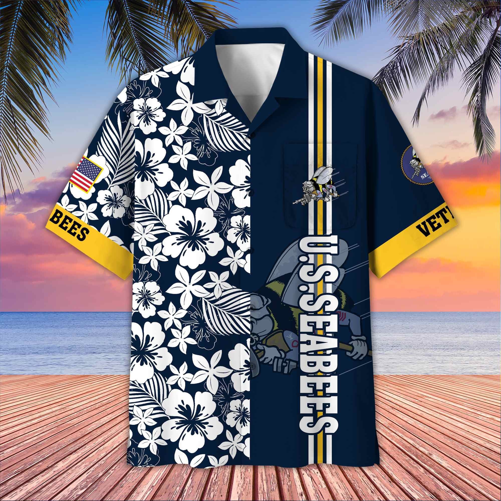 Premium US Veterans Hawaiian Shirt With Pocket BPVC230402, Gifts For US Veterans, Gifts On Memorial Day, Father's Day, Armed Forces Day, Veterans Day.