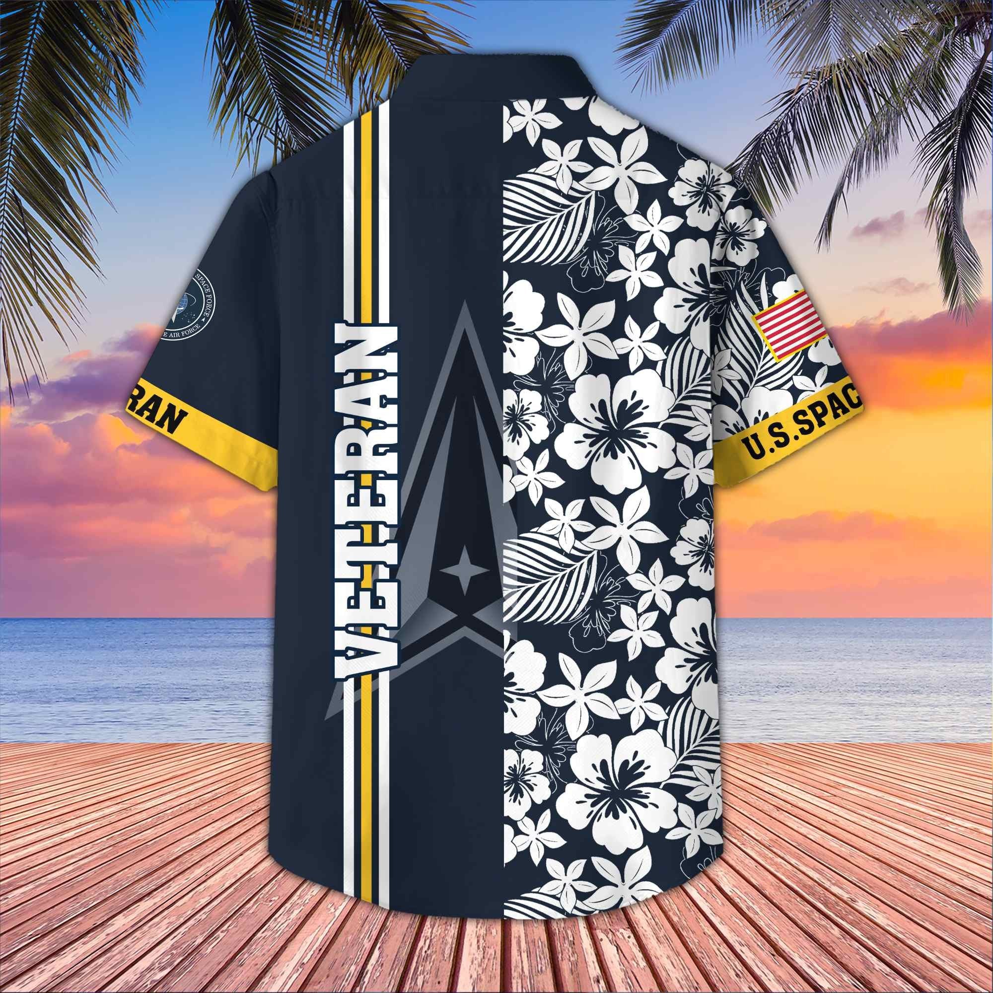 Premium US Veterans Hawaiian Shirt With Pocket BPVC230402, Gifts For US Veterans, Gifts On Memorial Day, Father's Day, Armed Forces Day, Veterans Day.