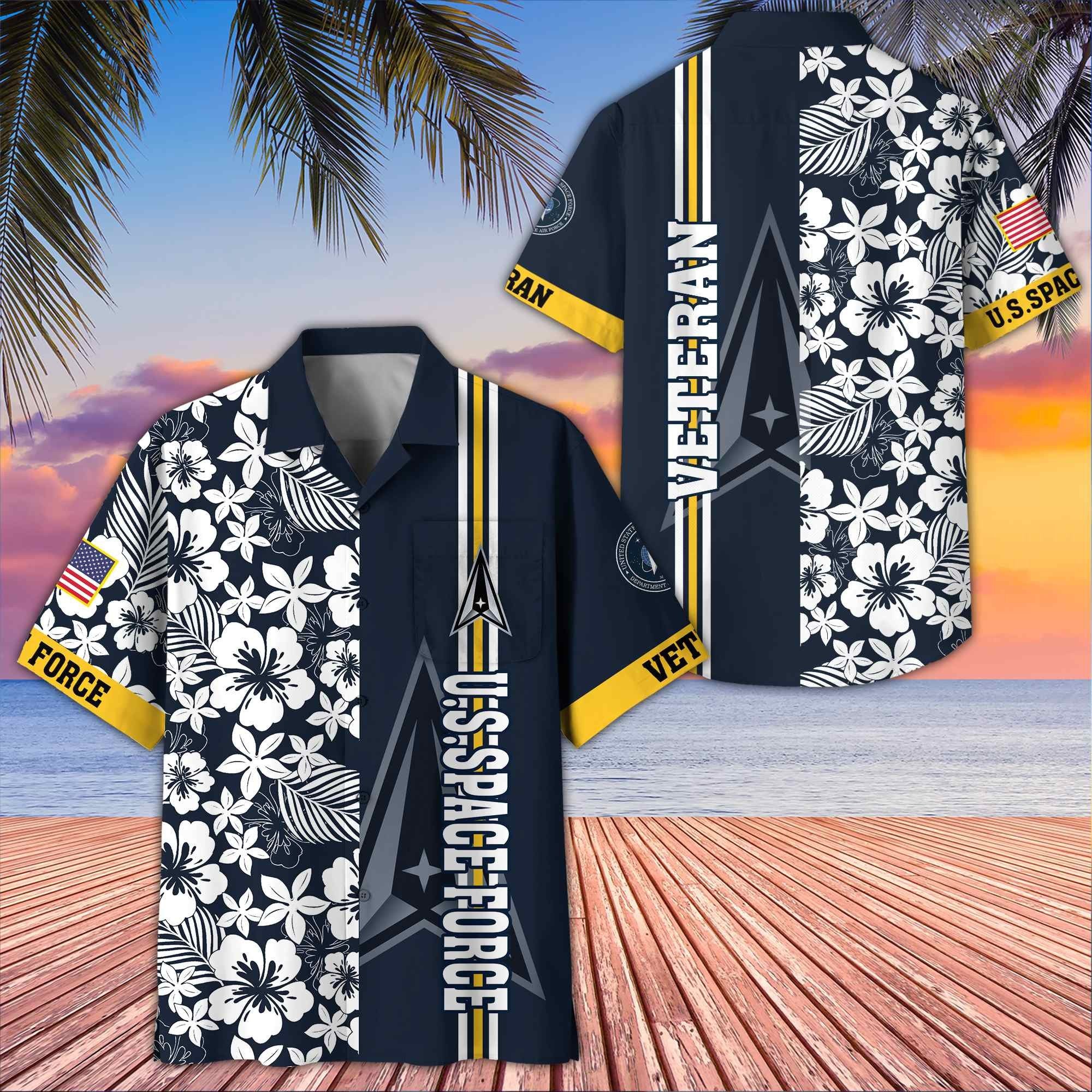 Premium US Veterans Hawaiian Shirt With Pocket BPVC230402, Gifts For US Veterans, Gifts On Memorial Day, Father's Day, Armed Forces Day, Veterans Day.