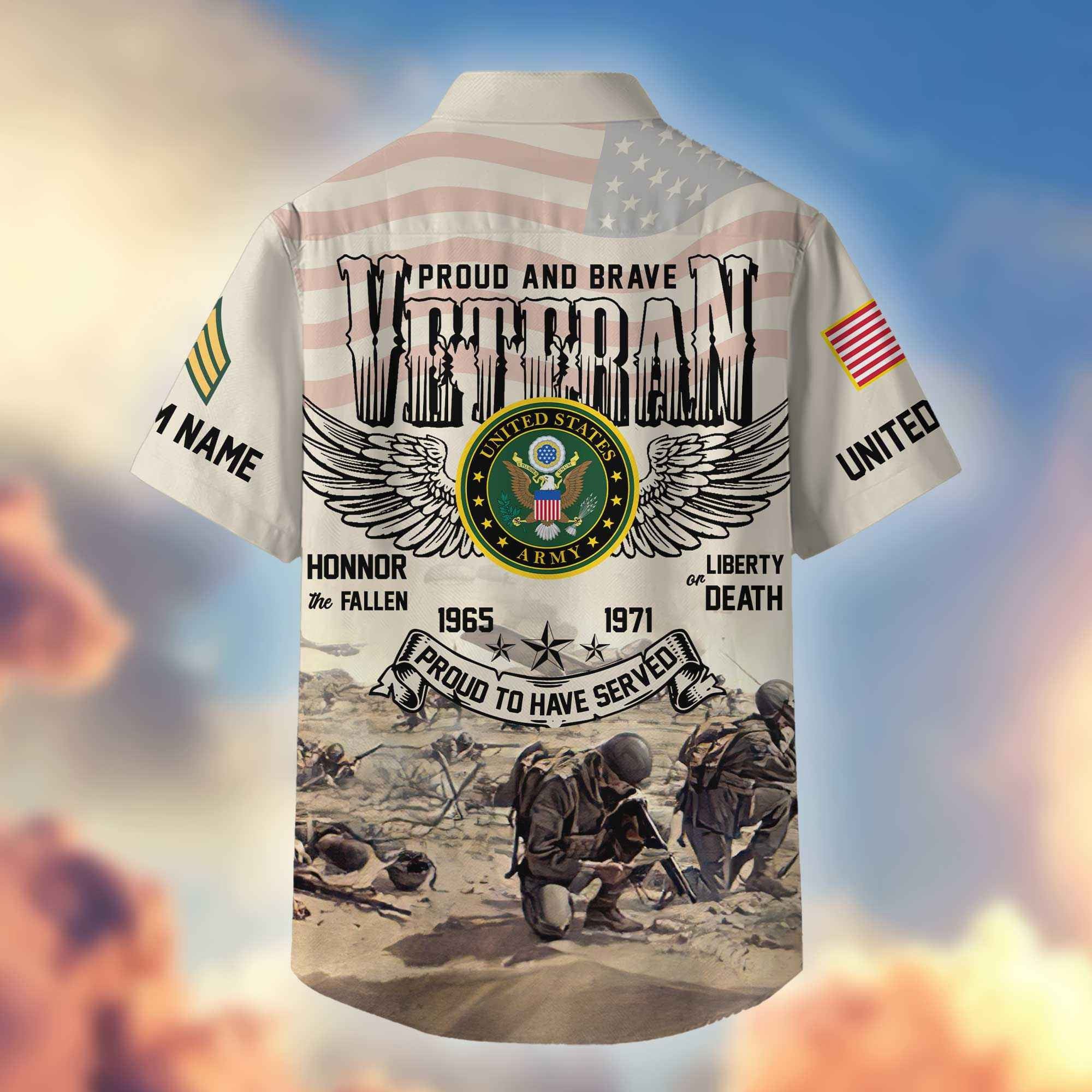 US Army Custom Hawaiian Shirt VPVC404401, Gifts For Army Veteran, Best Gifts On Father's Day, Armed Forces Day, Independence Day, Veterans Day.
