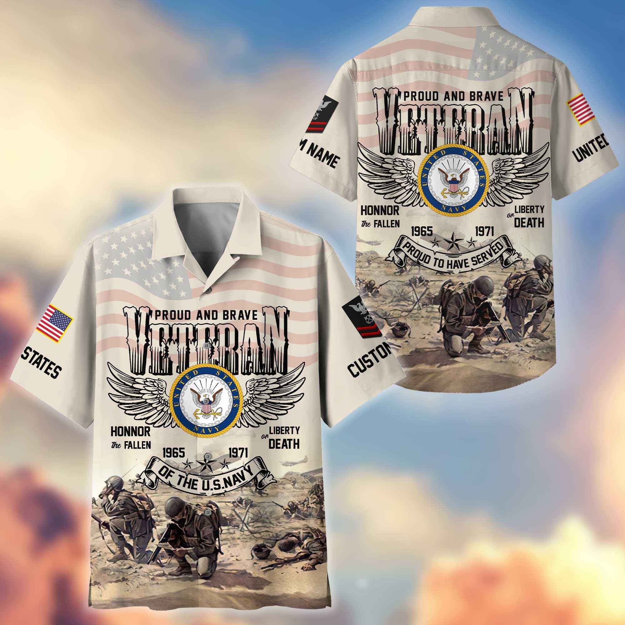 US Navy Custom Hawaiian Shirt VPVC404402, Gifts For Navy Veteran, Best Gifts On Father's Day, Armed Forces Day, Independence Day, Veterans Day.