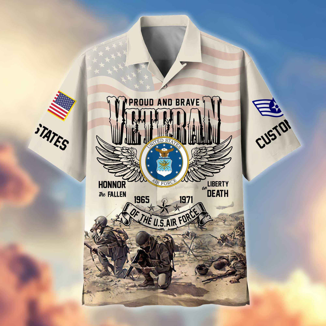 USAF Custom Hawaiian Shirt VPVC404404, Gifts For Air Force Veteran, Best Gifts On Father's Day, Armed Forces Day, Independence Day, Veterans Day.