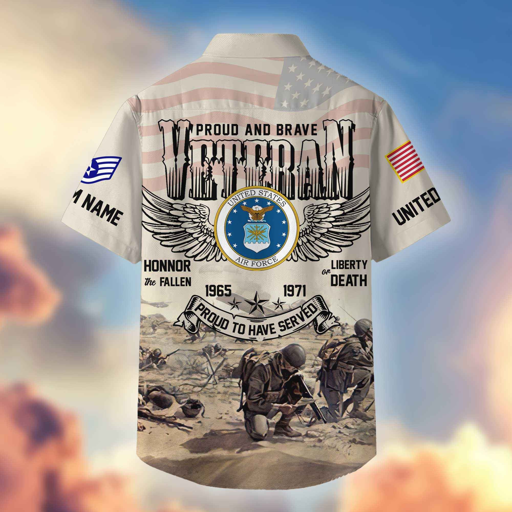 USAF Custom Hawaiian Shirt VPVC404404, Gifts For Air Force Veteran, Best Gifts On Father's Day, Armed Forces Day, Independence Day, Veterans Day.