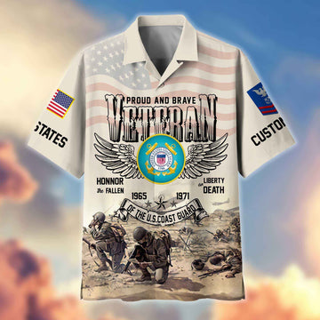 USCG Custom Hawaiian Shirt VPVC404405, Gifts For Coast Guard Veteran, Best Gifts On Father's Day, Armed Forces Day, Independence Day, Veterans Day.