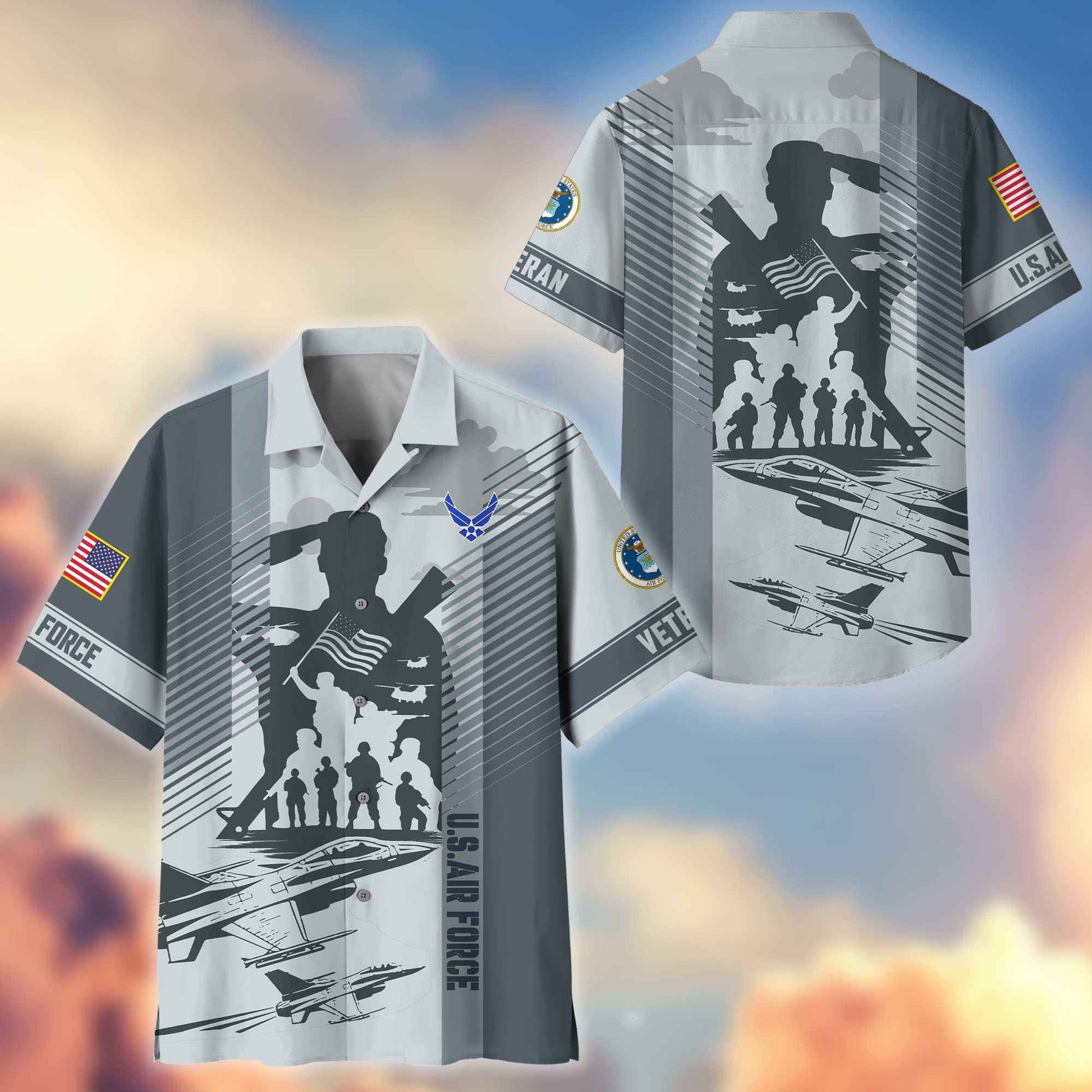 Premium USAF Hawaiian Shirt VPVC404604, Gifts For Air Force Veteran, Best Gifts On Father's Day, Armed Forces Day, Independence Day, Veterans Day.