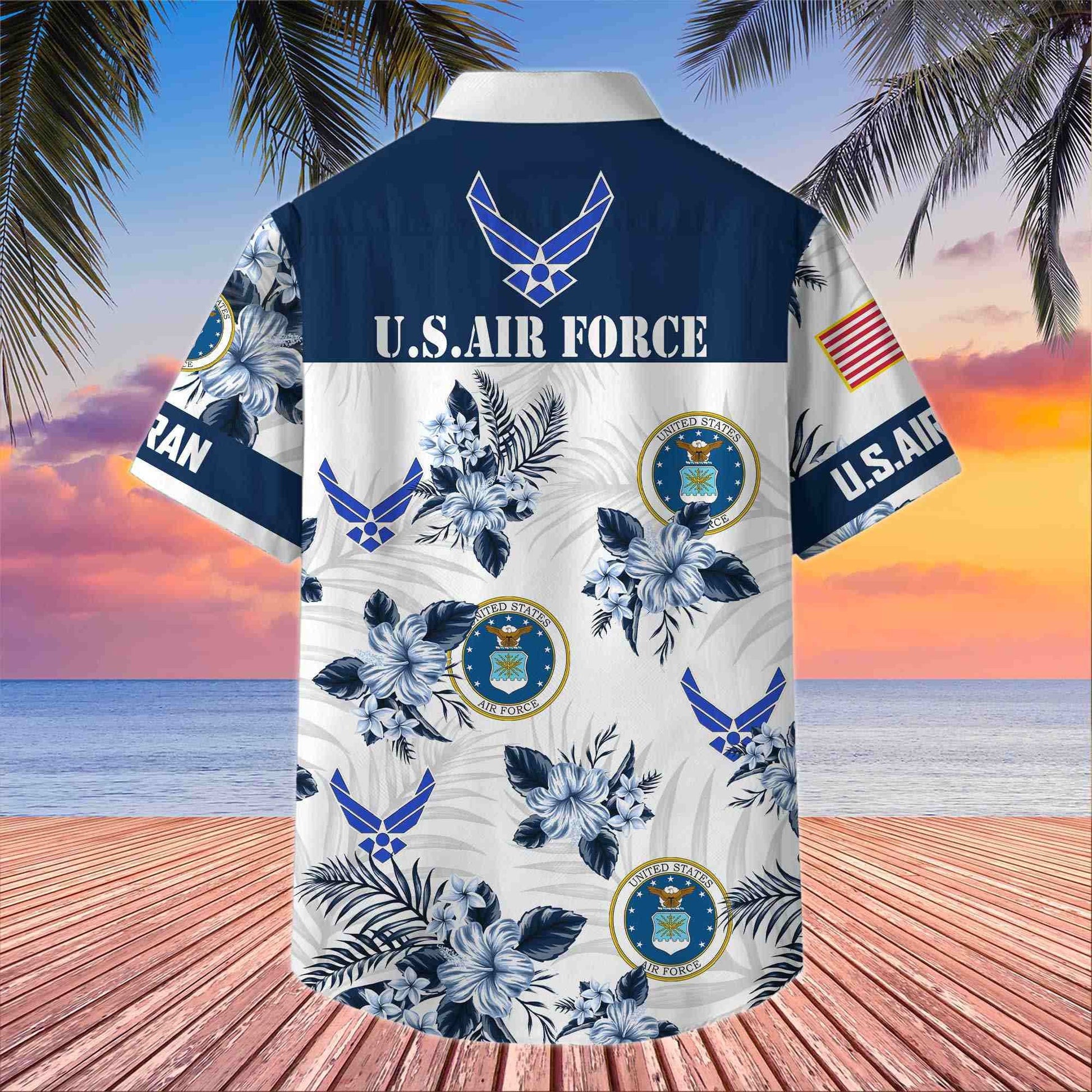Premium US Veterans Hawaiian Shirt BPHN230411, Gifts For US Veterans, Gifts On Memorial Day, Father's Day, Armed Forces Day, Veterans Day.