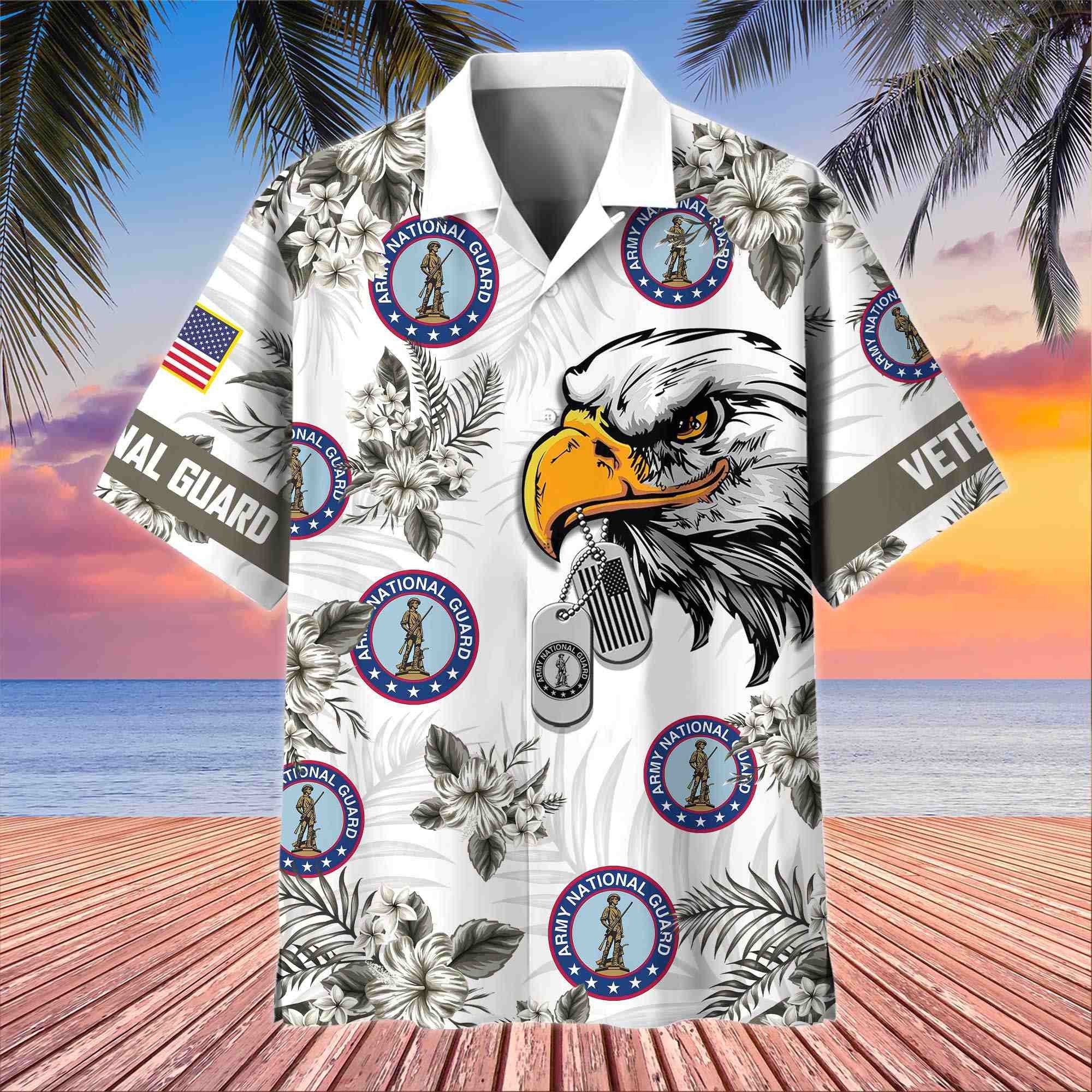 Premium US Veterans Hawaiian Shirt BPHN230411, Gifts For US Veterans, Gifts On Memorial Day, Father's Day, Armed Forces Day, Veterans Day.