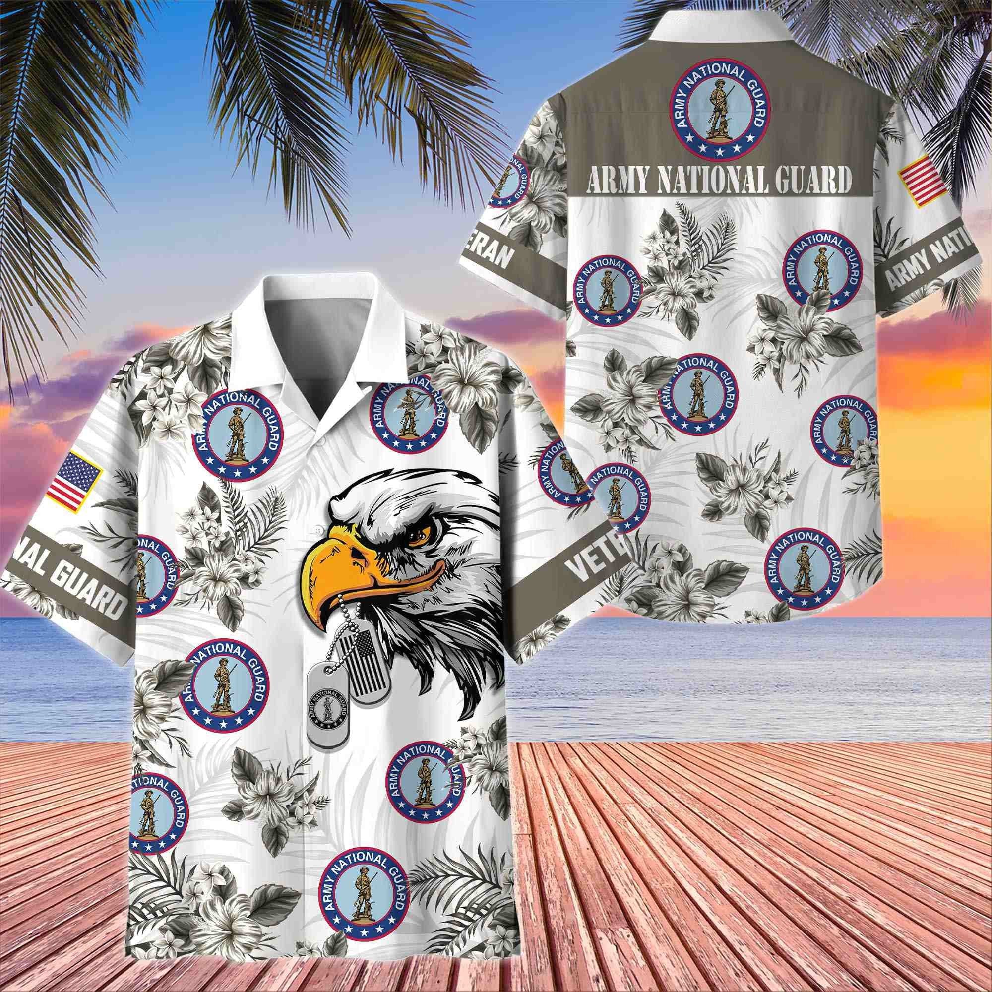Premium US Veterans Hawaiian Shirt BPHN230411, Gifts For US Veterans, Gifts On Memorial Day, Father's Day, Armed Forces Day, Veterans Day.
