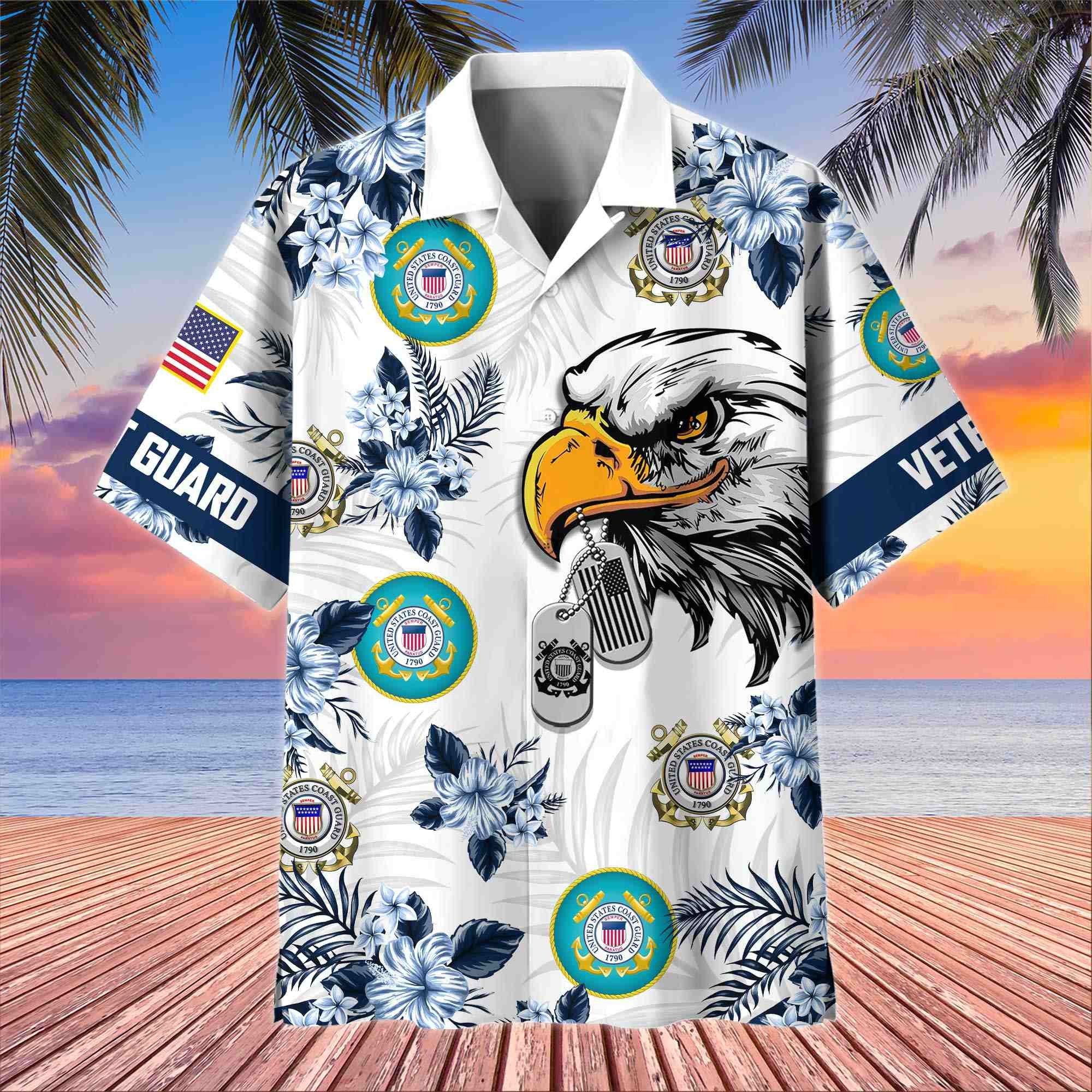 Premium US Veterans Hawaiian Shirt BPHN230411, Gifts For US Veterans, Gifts On Memorial Day, Father's Day, Armed Forces Day, Veterans Day.