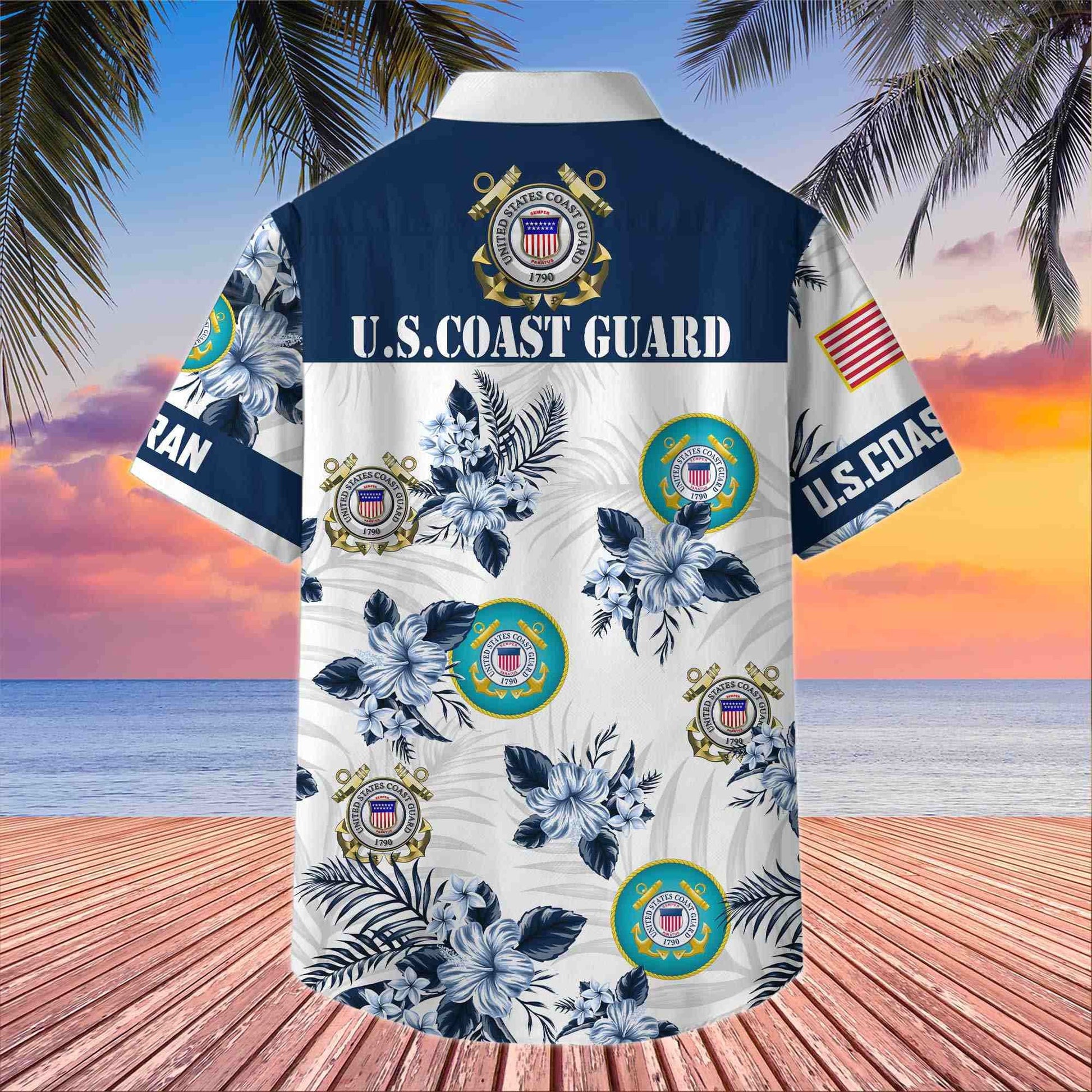 Premium US Veterans Hawaiian Shirt BPHN230411, Gifts For US Veterans, Gifts On Memorial Day, Father's Day, Armed Forces Day, Veterans Day.