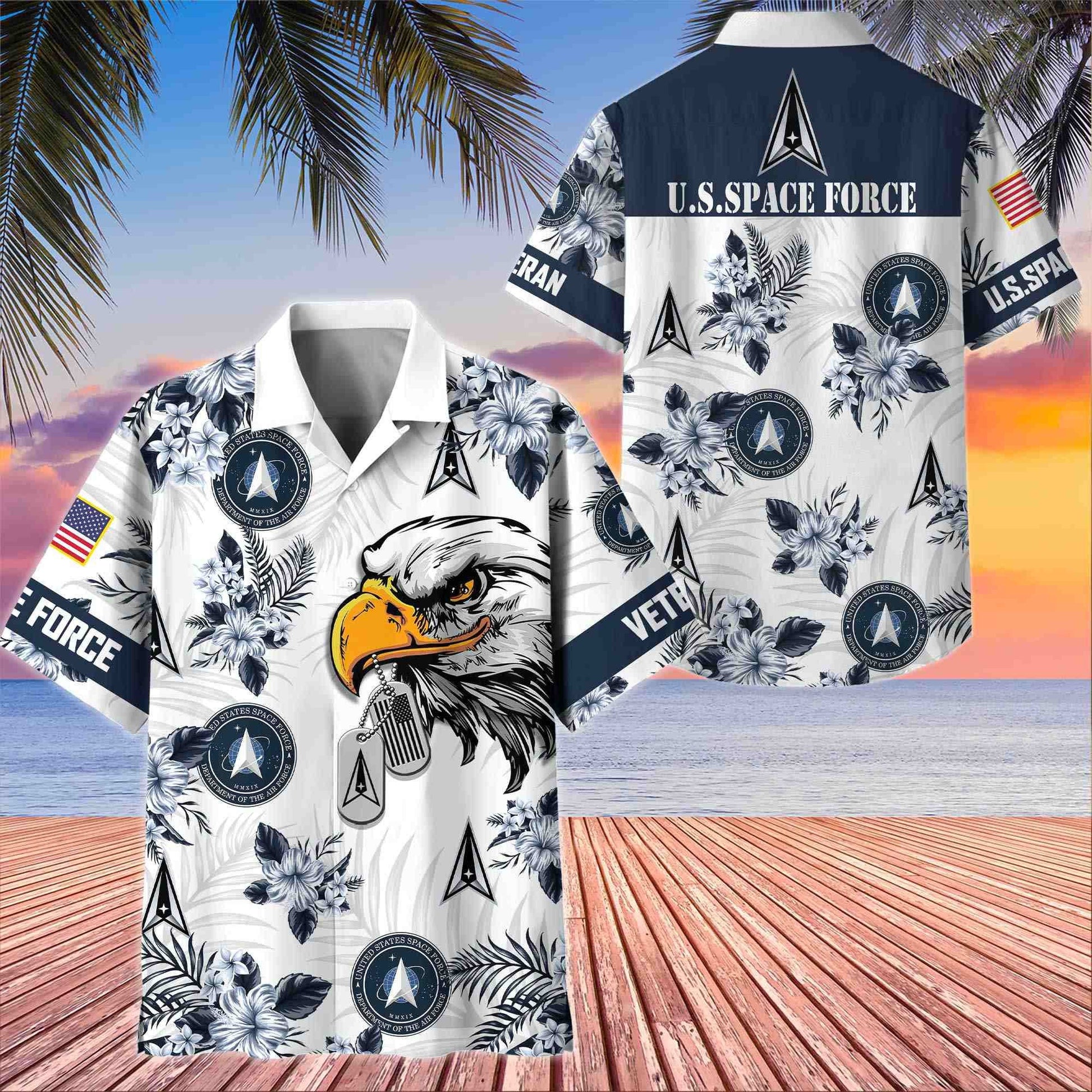 Premium US Veterans Hawaiian Shirt BPHN230411, Gifts For US Veterans, Gifts On Memorial Day, Father's Day, Armed Forces Day, Veterans Day.