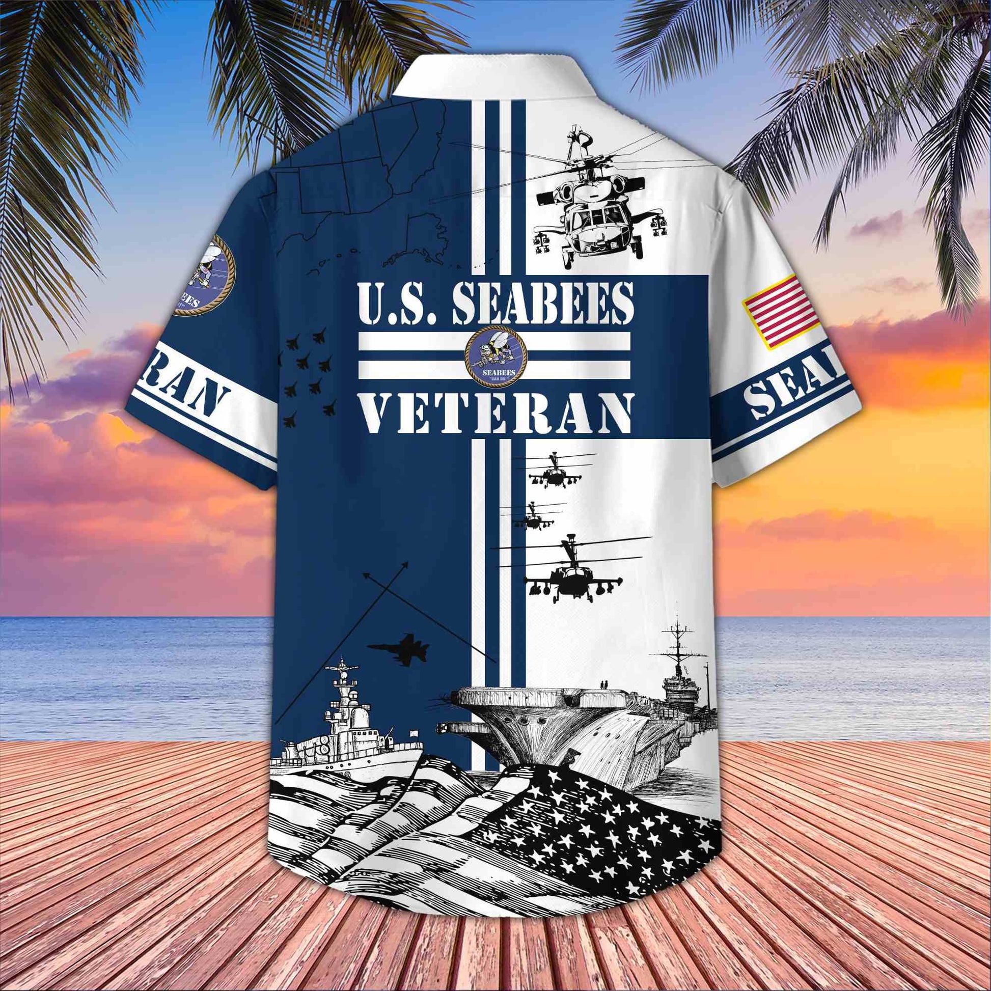 Premium US Veterans Hawaiian Shirt BPVC070501, Gifts For US Veterans, Gifts On Memorial Day, Father's Day, Armed Forces Day, Veterans Day.