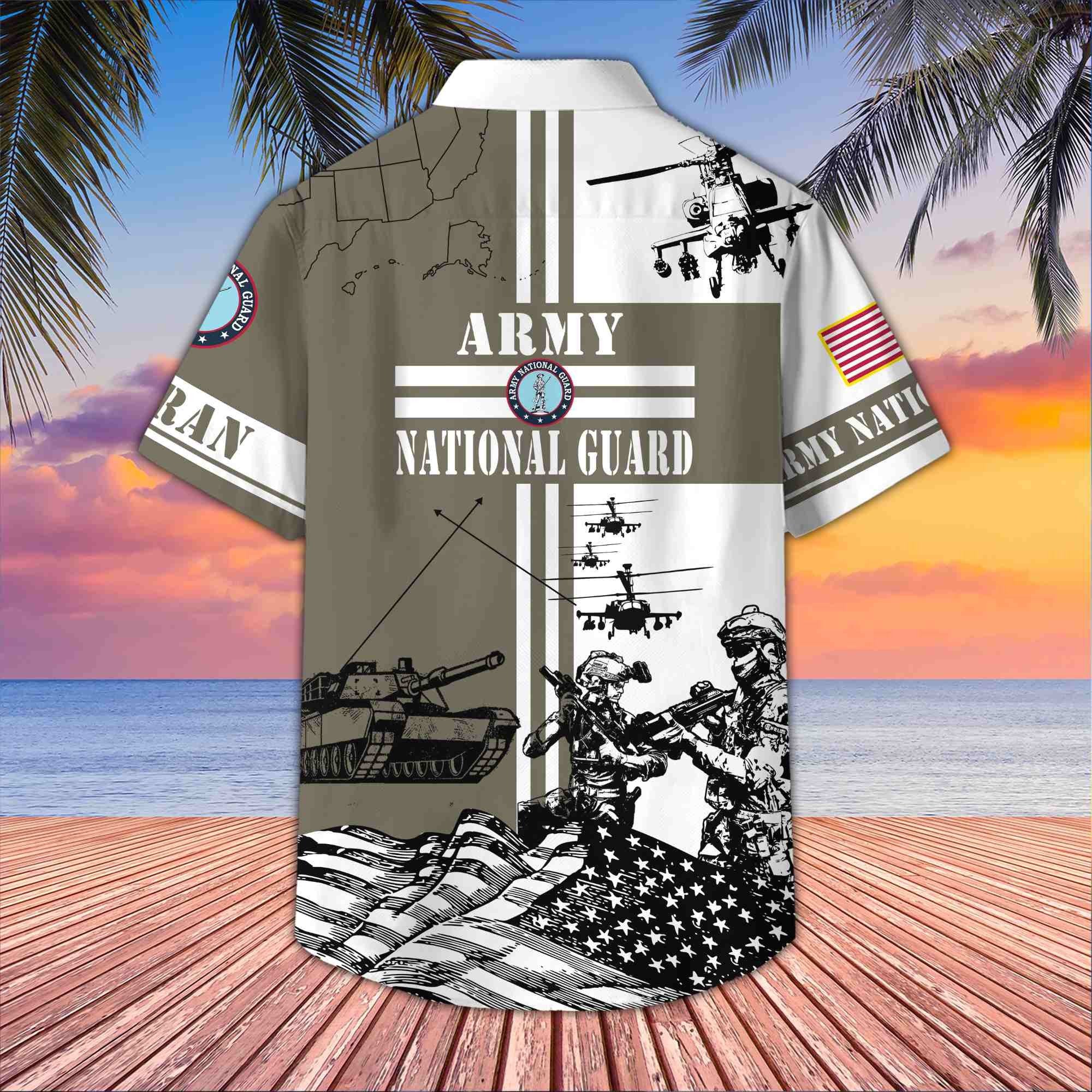 Premium US Veterans Hawaiian Shirt BPVC070501, Gifts For US Veterans, Gifts On Memorial Day, Father's Day, Armed Forces Day, Veterans Day.
