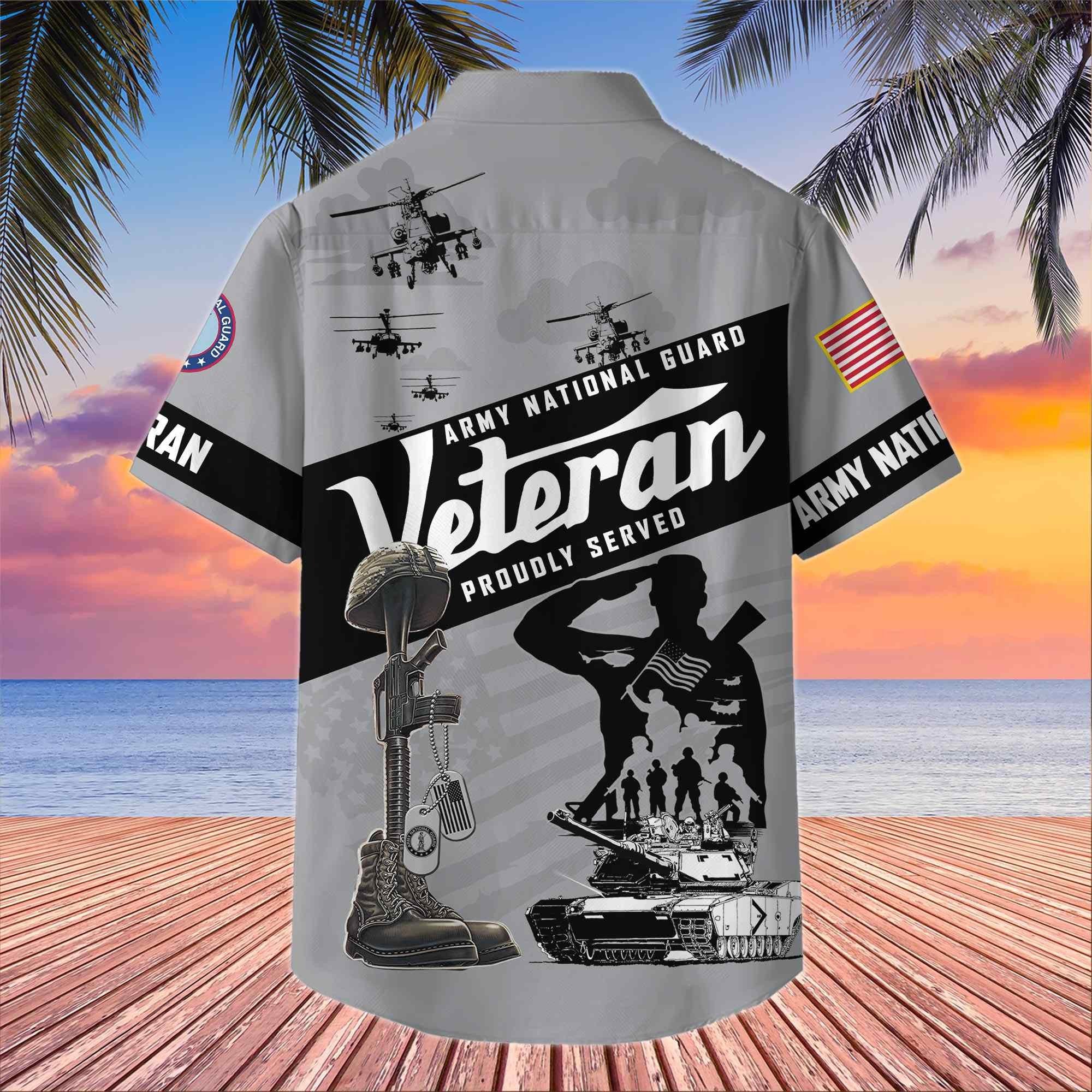 Premium US Veterans Hawaiian Shirt BPHN250412, Gifts For US Veterans, Gifts On Memorial Day, Father's Day, Armed Forces Day, Veterans Day.