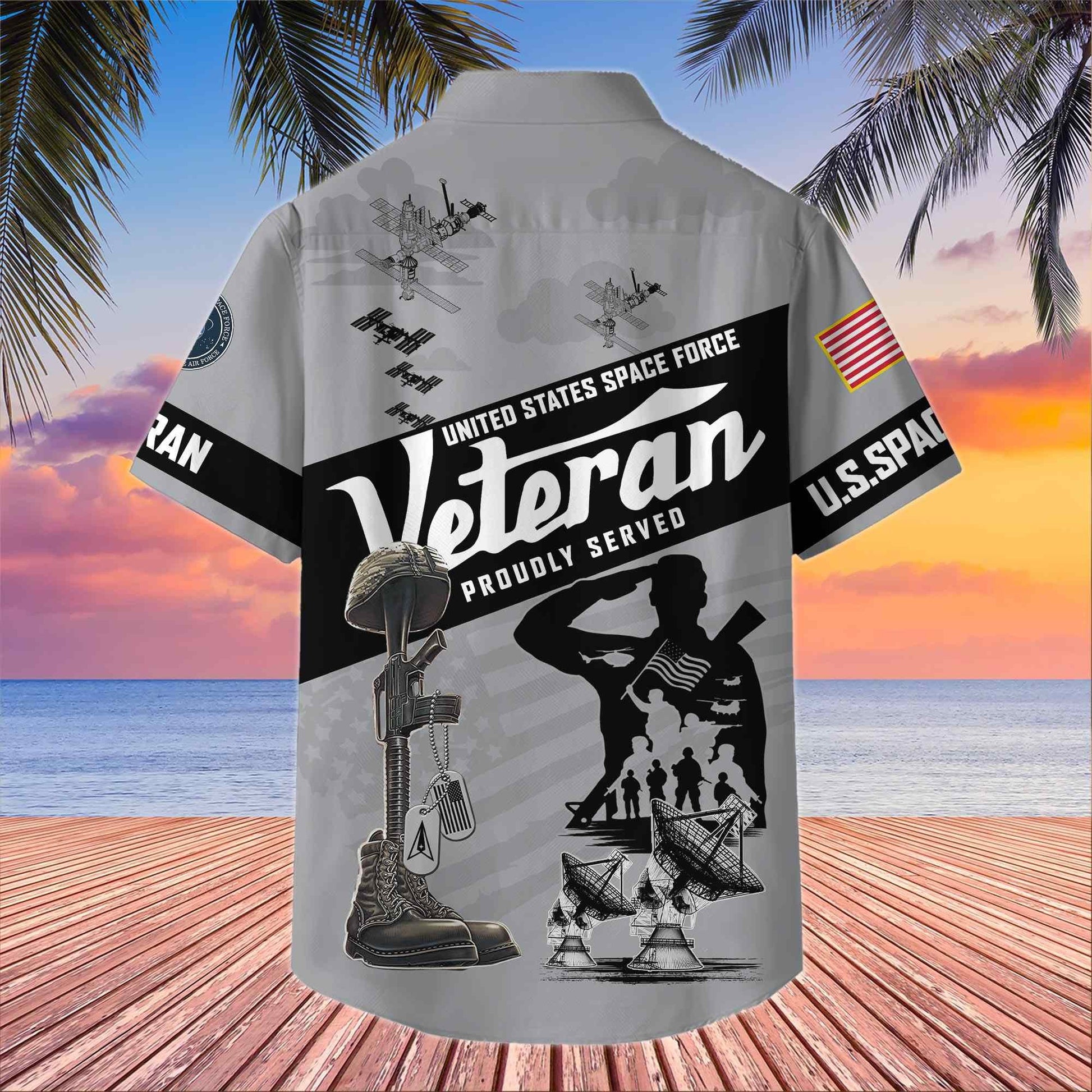 Premium US Veterans Hawaiian Shirt BPHN250412, Gifts For US Veterans, Gifts On Memorial Day, Father's Day, Armed Forces Day, Veterans Day.