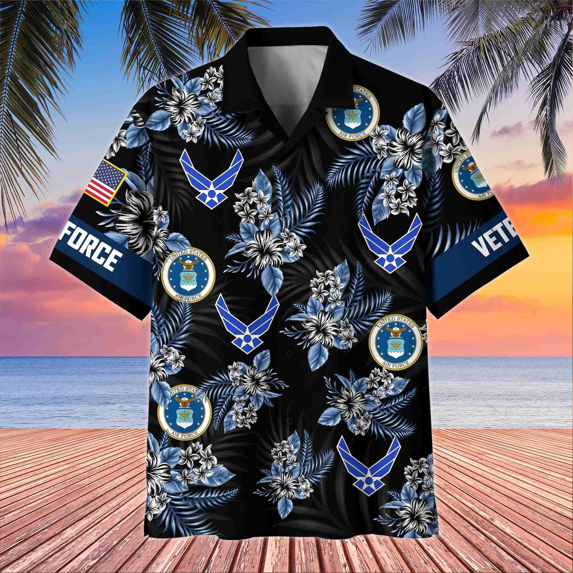 Premium US Veterans Hawaiian Shirt BPHN250411, Gifts For US Veterans, Gifts On Memorial Day, Father's Day, Armed Forces Day, Veterans Day.