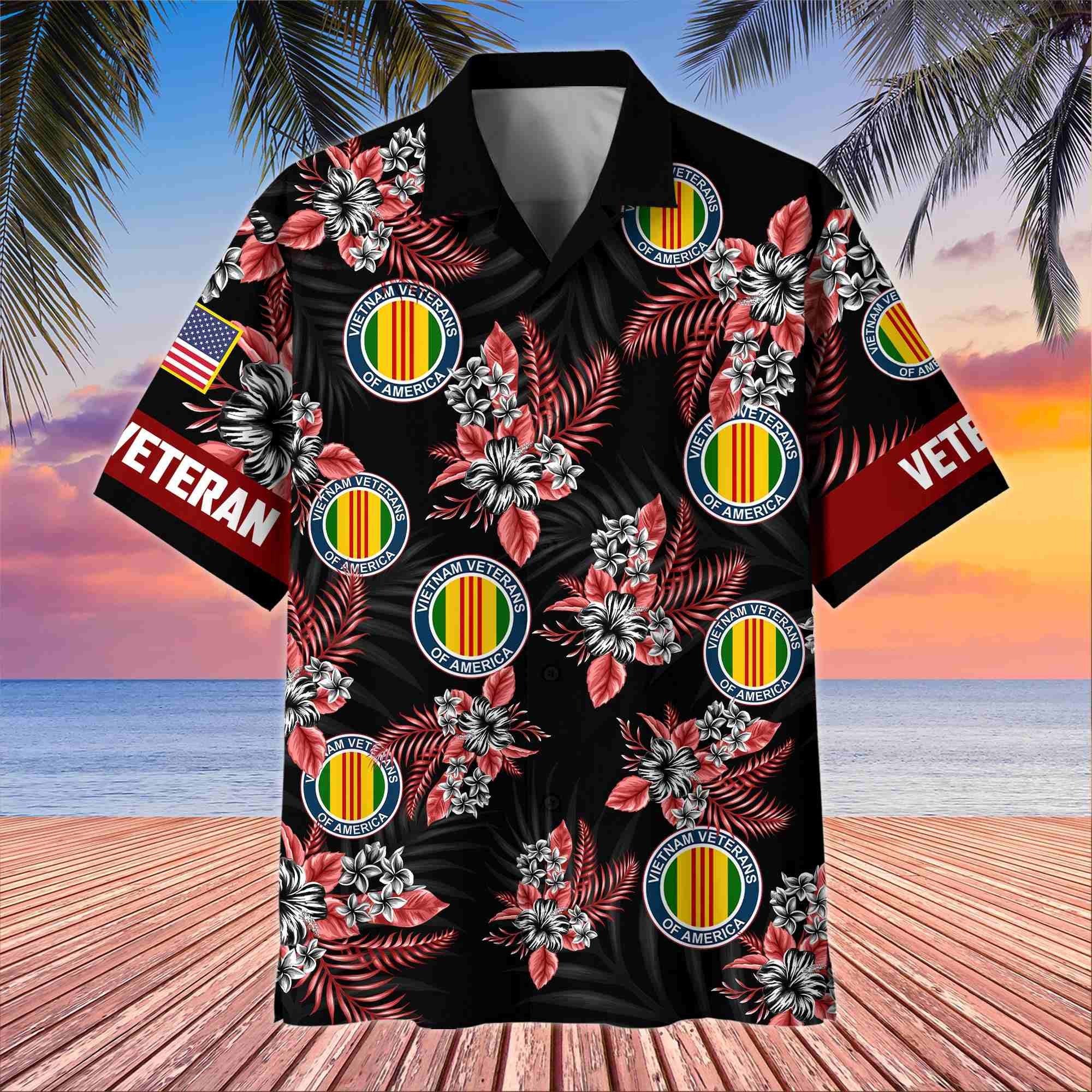 Premium US Veterans Hawaiian Shirt BPHN250411, Gifts For US Veterans, Gifts On Memorial Day, Father's Day, Armed Forces Day, Veterans Day.