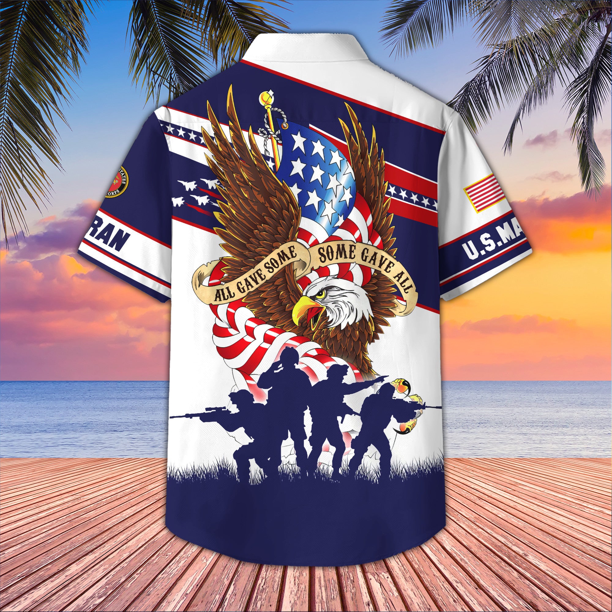 USMC Hawaiian Shirt VPVC405903, Gifts For Marine Veteran, Best Gifts On Father's Day, Armed Forces Day, Independence Day, Veterans Day.
