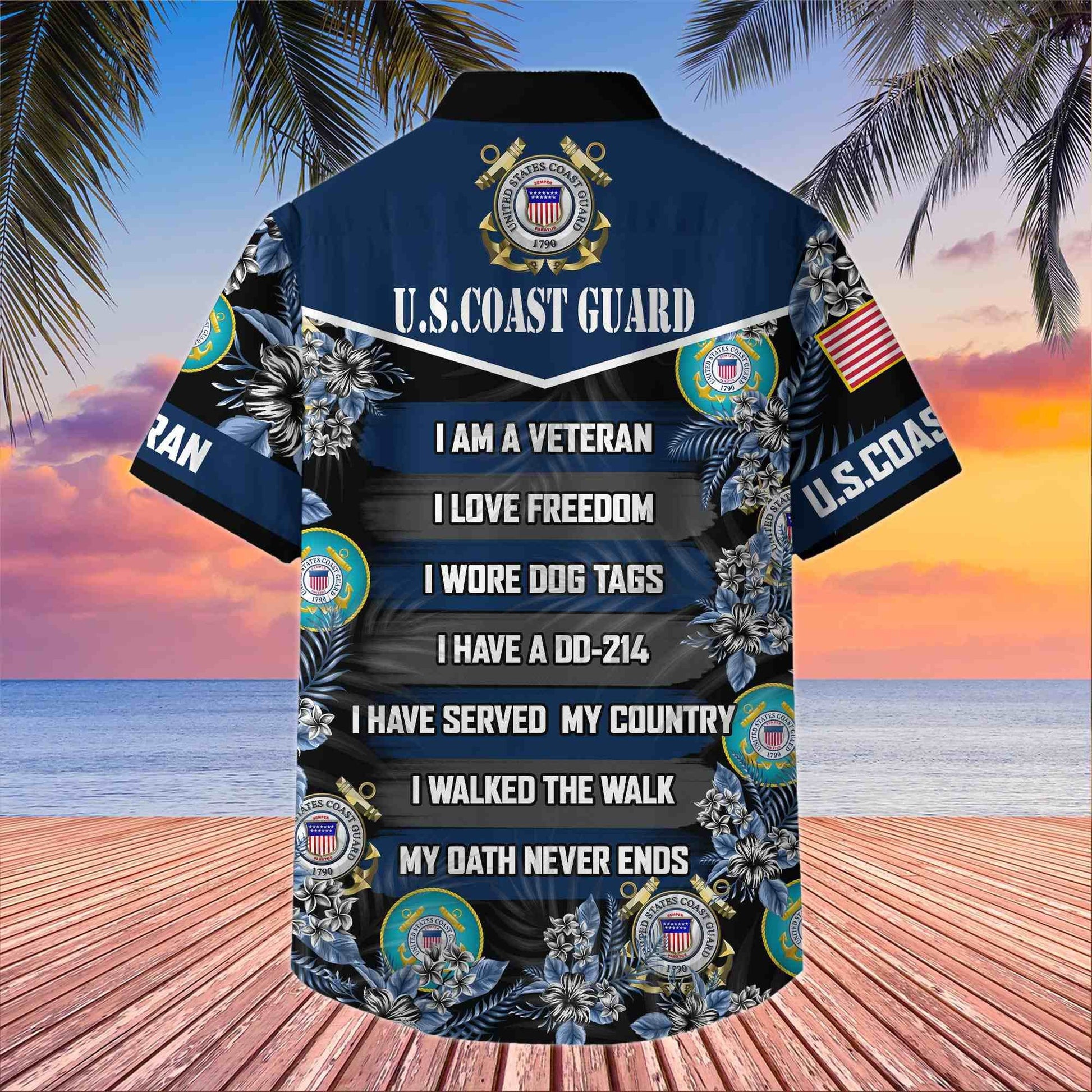 Premium US Veterans Hawaiian Shirt BPHN250411, Gifts For US Veterans, Gifts On Memorial Day, Father's Day, Armed Forces Day, Veterans Day.
