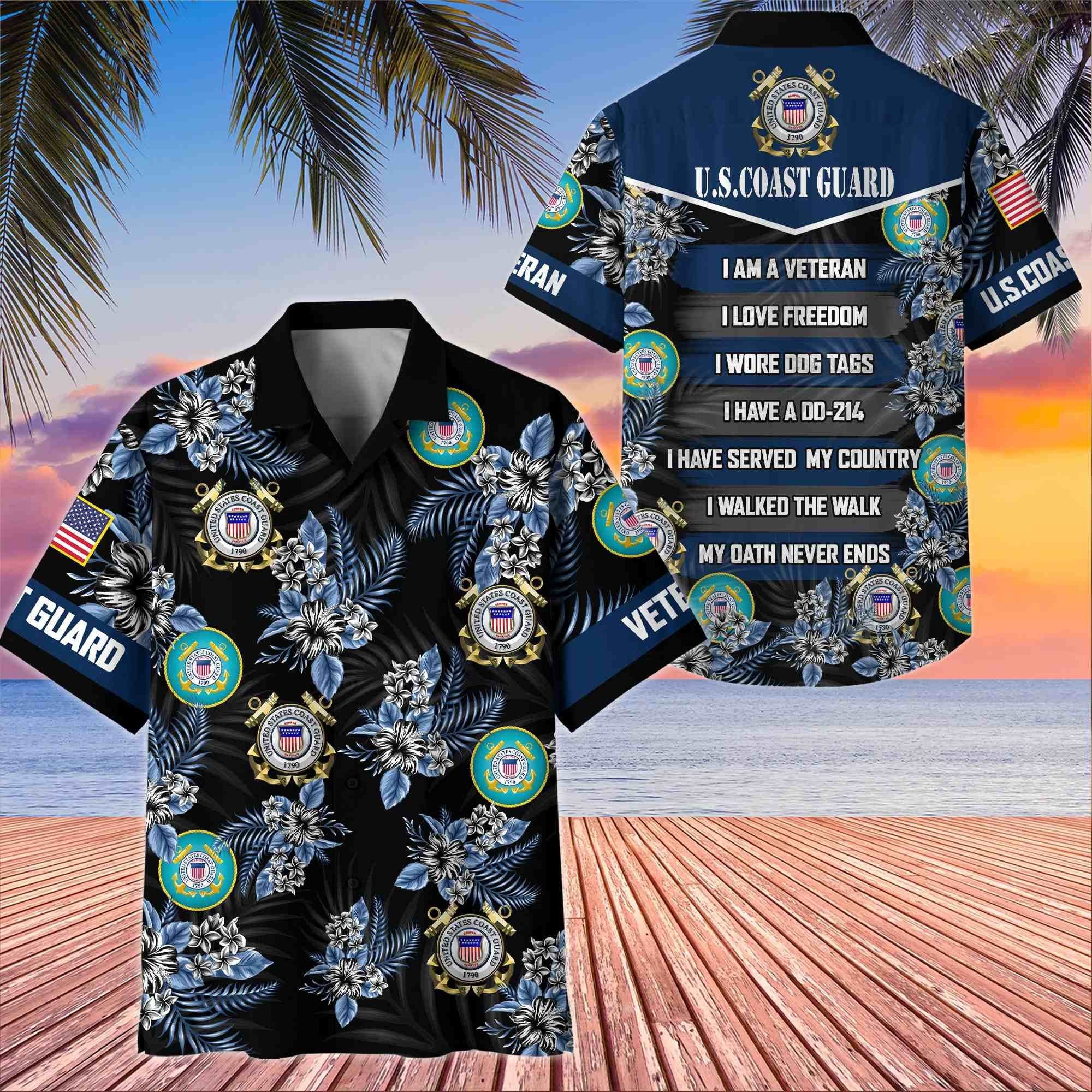 Premium US Veterans Hawaiian Shirt BPHN250411, Gifts For US Veterans, Gifts On Memorial Day, Father's Day, Armed Forces Day, Veterans Day.