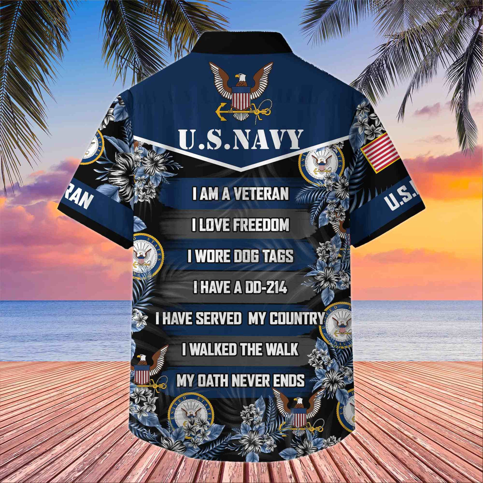 Premium US Veterans Hawaiian Shirt BPHN250411, Gifts For US Veterans, Gifts On Memorial Day, Father's Day, Armed Forces Day, Veterans Day.