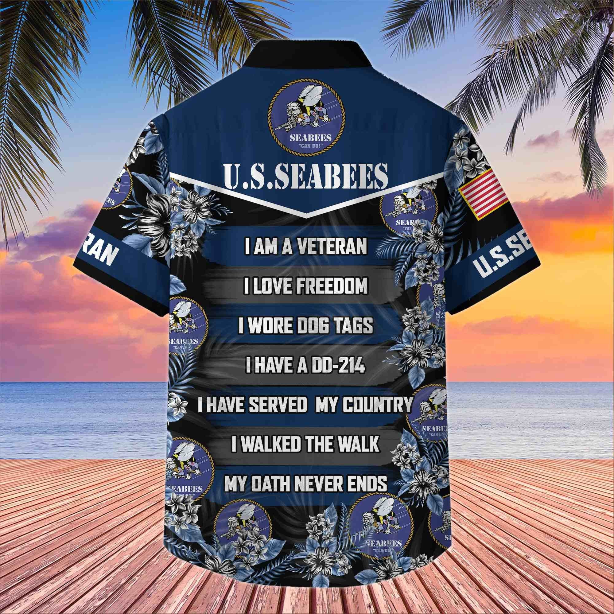Premium US Veterans Hawaiian Shirt BPHN250411, Gifts For US Veterans, Gifts On Memorial Day, Father's Day, Armed Forces Day, Veterans Day.