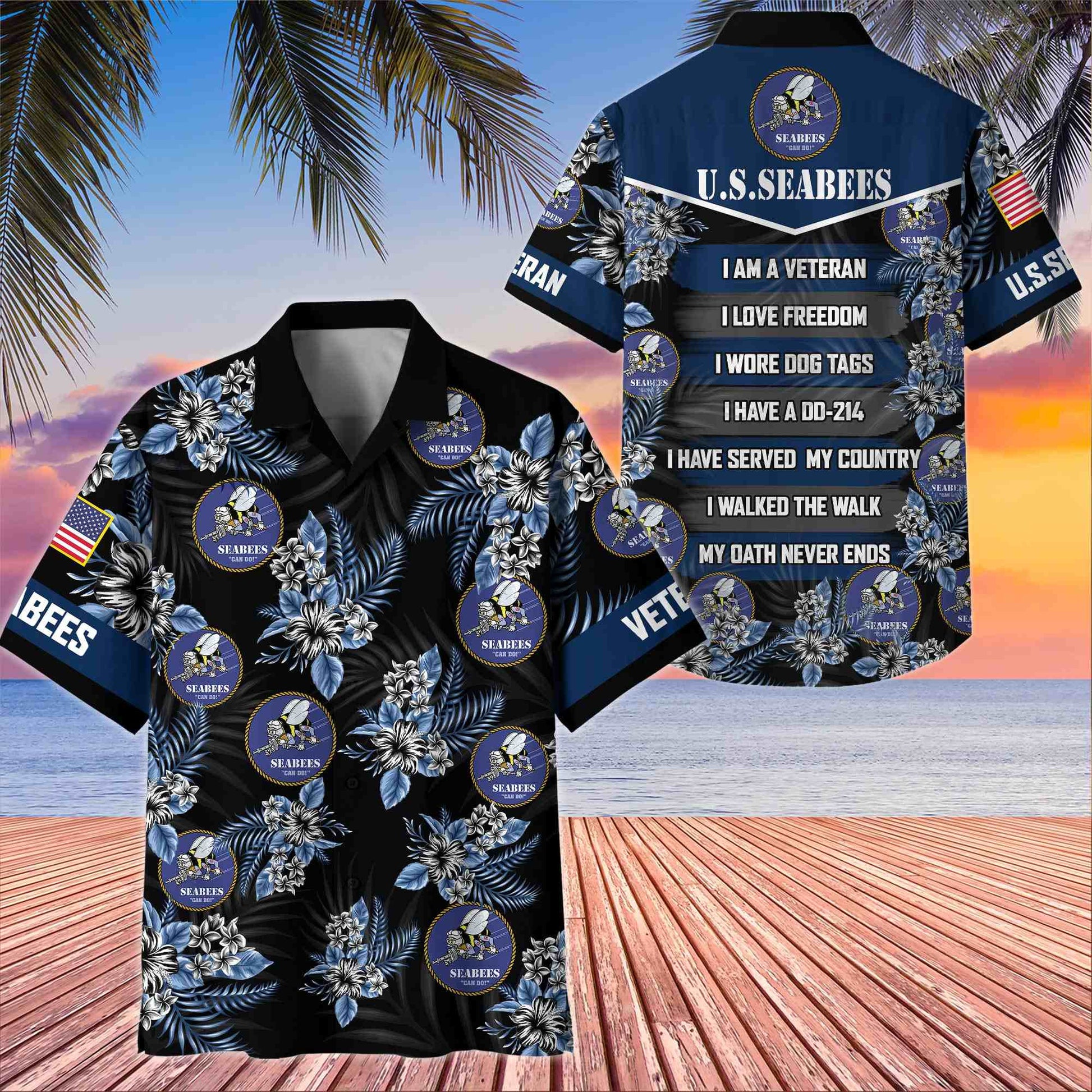 Premium US Veterans Hawaiian Shirt BPHN250411, Gifts For US Veterans, Gifts On Memorial Day, Father's Day, Armed Forces Day, Veterans Day.