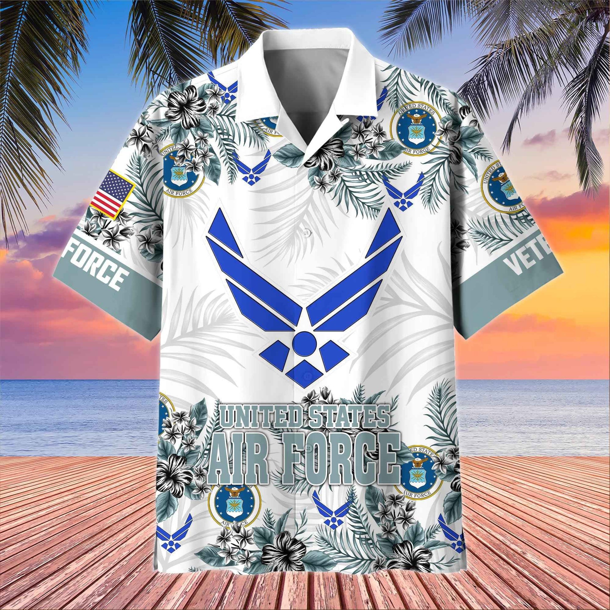 Premium US Veterans Hawaiian Shirt BPHN080511, Gifts For US Veterans, Gifts On Memorial Day, Father's Day, Armed Forces Day, Veterans Day.