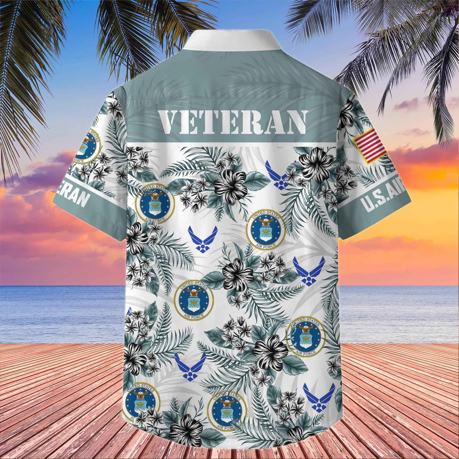 Premium US Veterans Hawaiian Shirt BPHN080511, Gifts For US Veterans, Gifts On Memorial Day, Father's Day, Armed Forces Day, Veterans Day.
