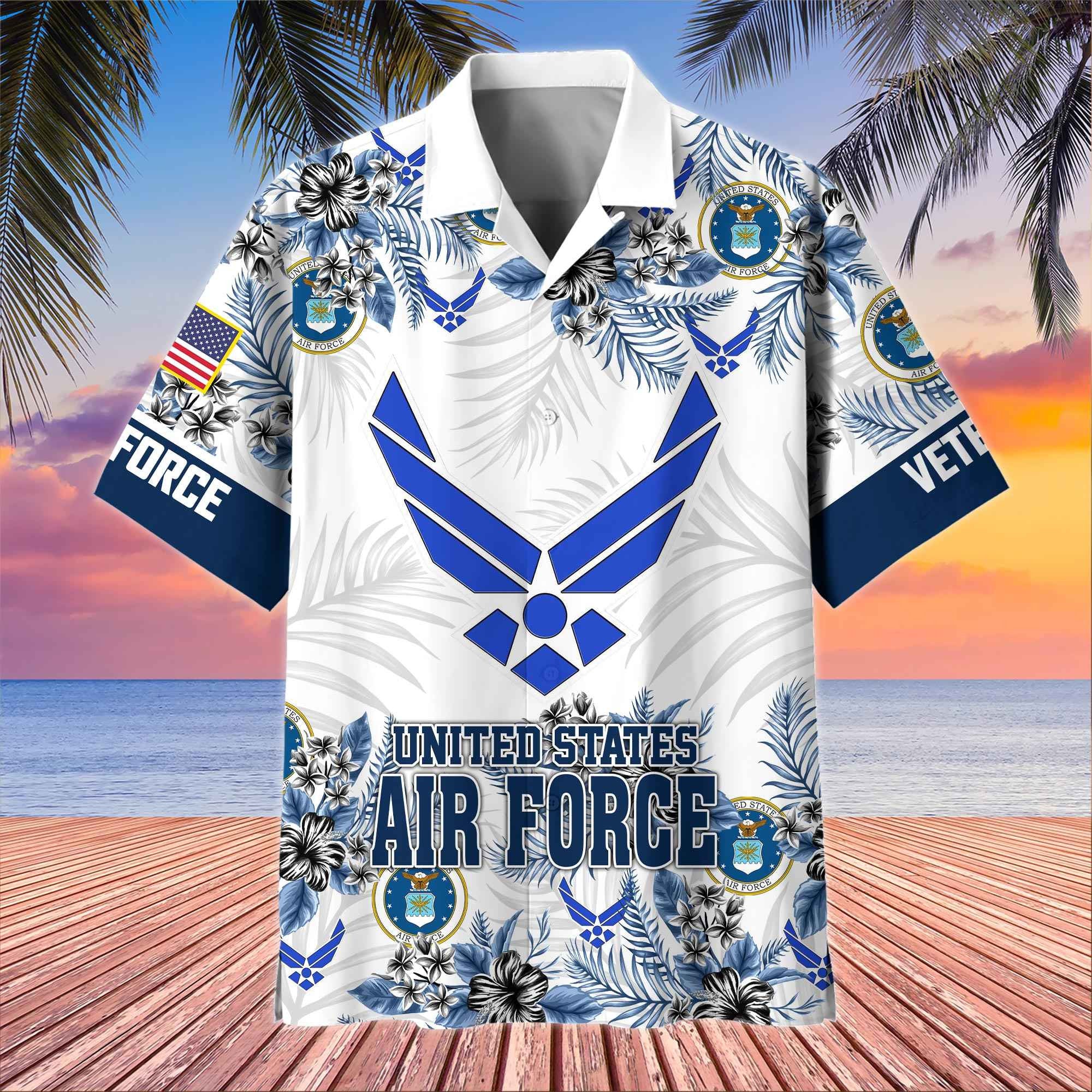 Premium US Veterans Hawaiian Shirt BPHN080511, Gifts For US Veterans, Gifts On Memorial Day, Father's Day, Armed Forces Day, Veterans Day.