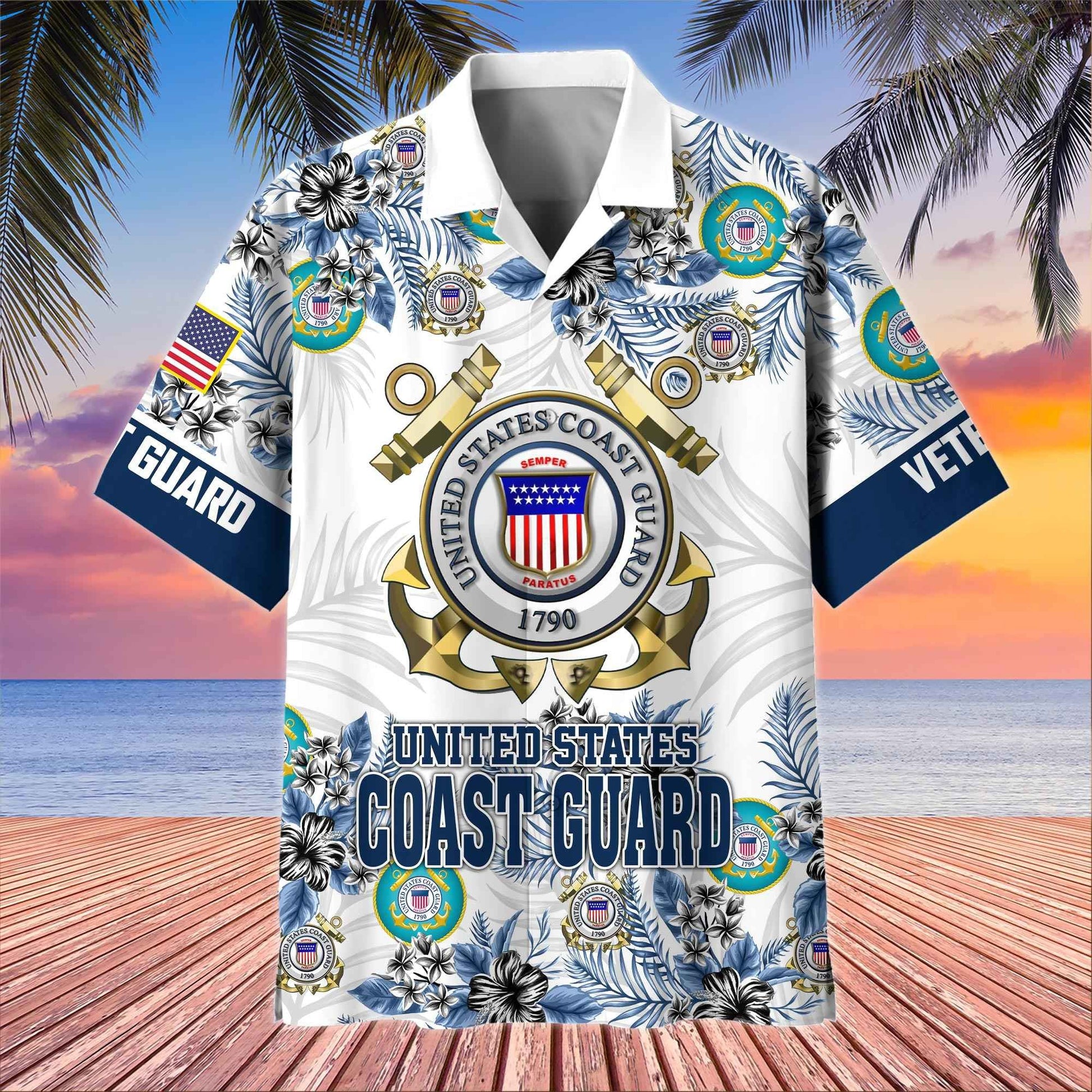 Premium US Veterans Hawaiian Shirt BPHN080511, Gifts For US Veterans, Gifts On Memorial Day, Father's Day, Armed Forces Day, Veterans Day.