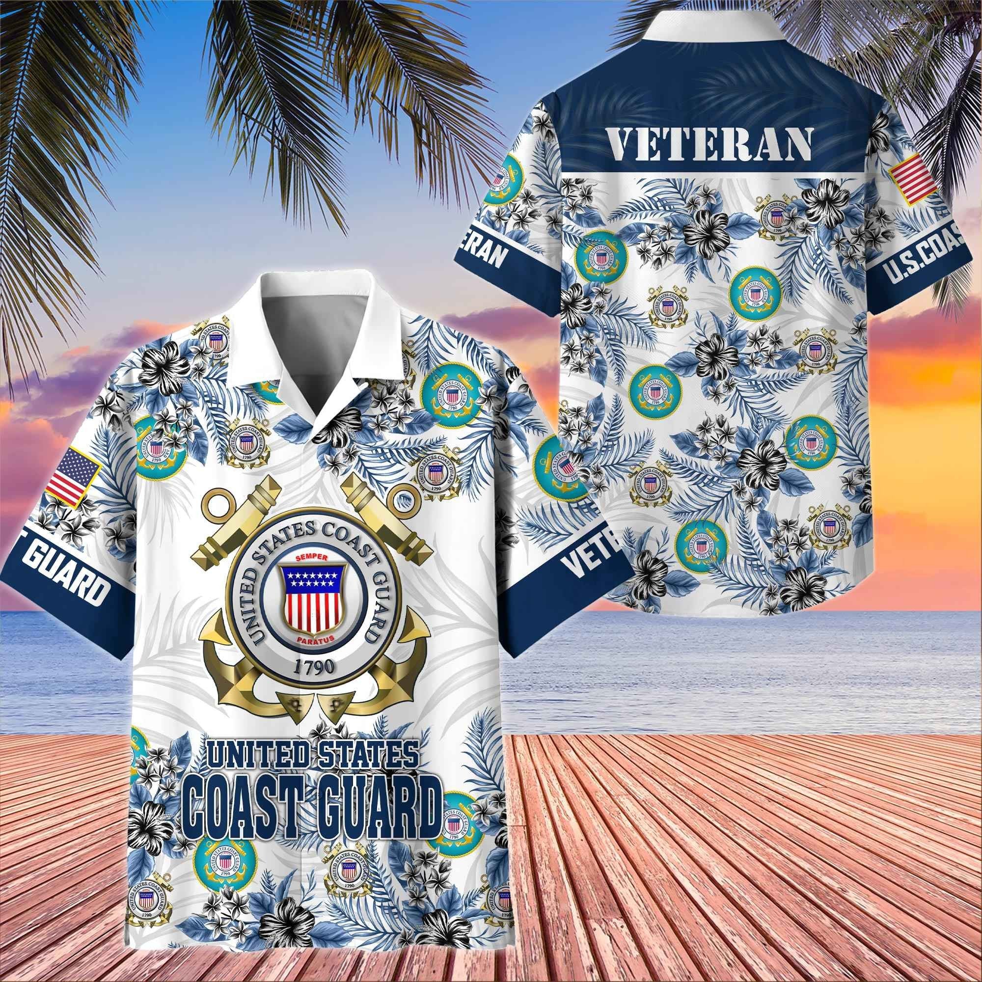 Premium US Veterans Hawaiian Shirt BPHN080511, Gifts For US Veterans, Gifts On Memorial Day, Father's Day, Armed Forces Day, Veterans Day.
