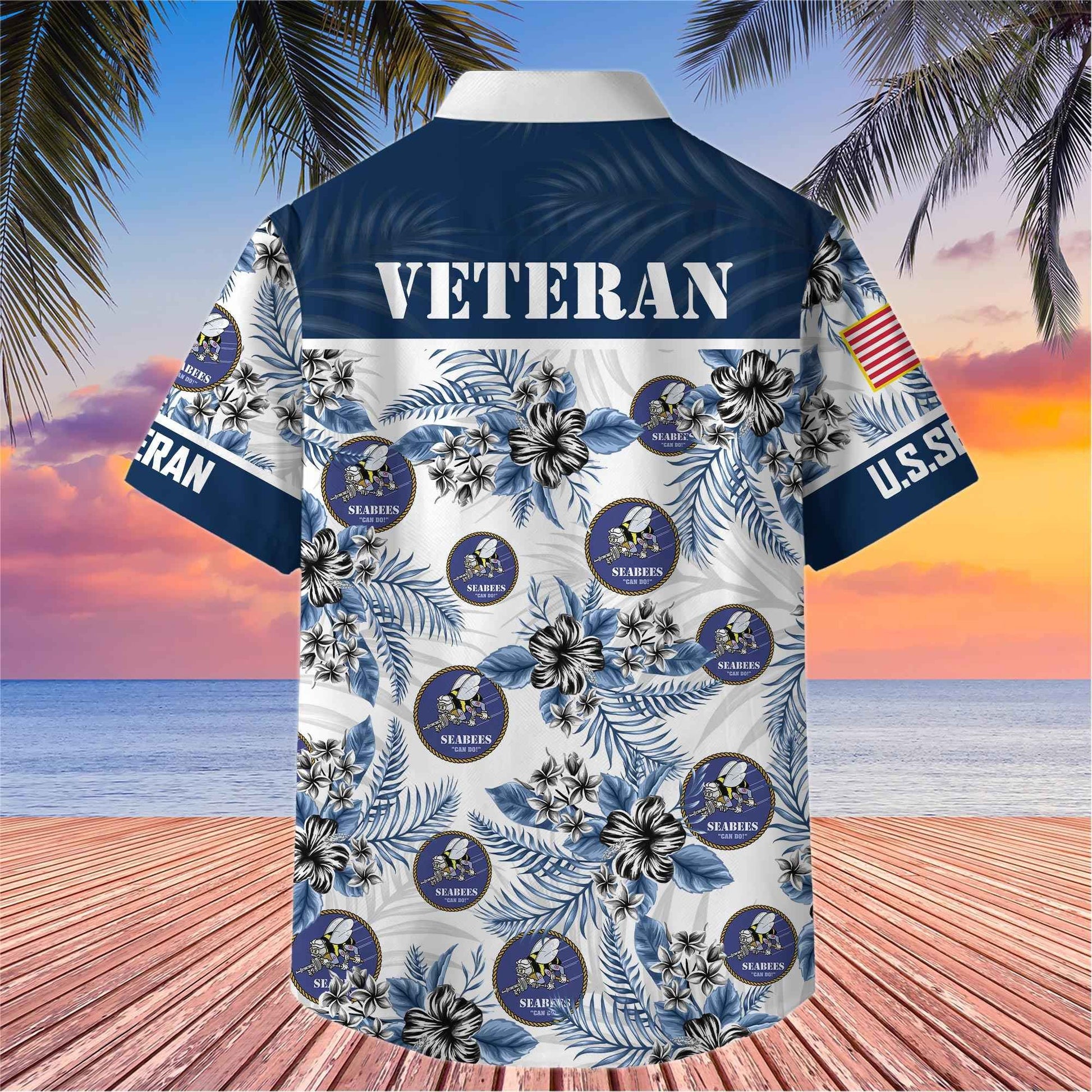 Premium US Veterans Hawaiian Shirt BPHN080511, Gifts For US Veterans, Gifts On Memorial Day, Father's Day, Armed Forces Day, Veterans Day.