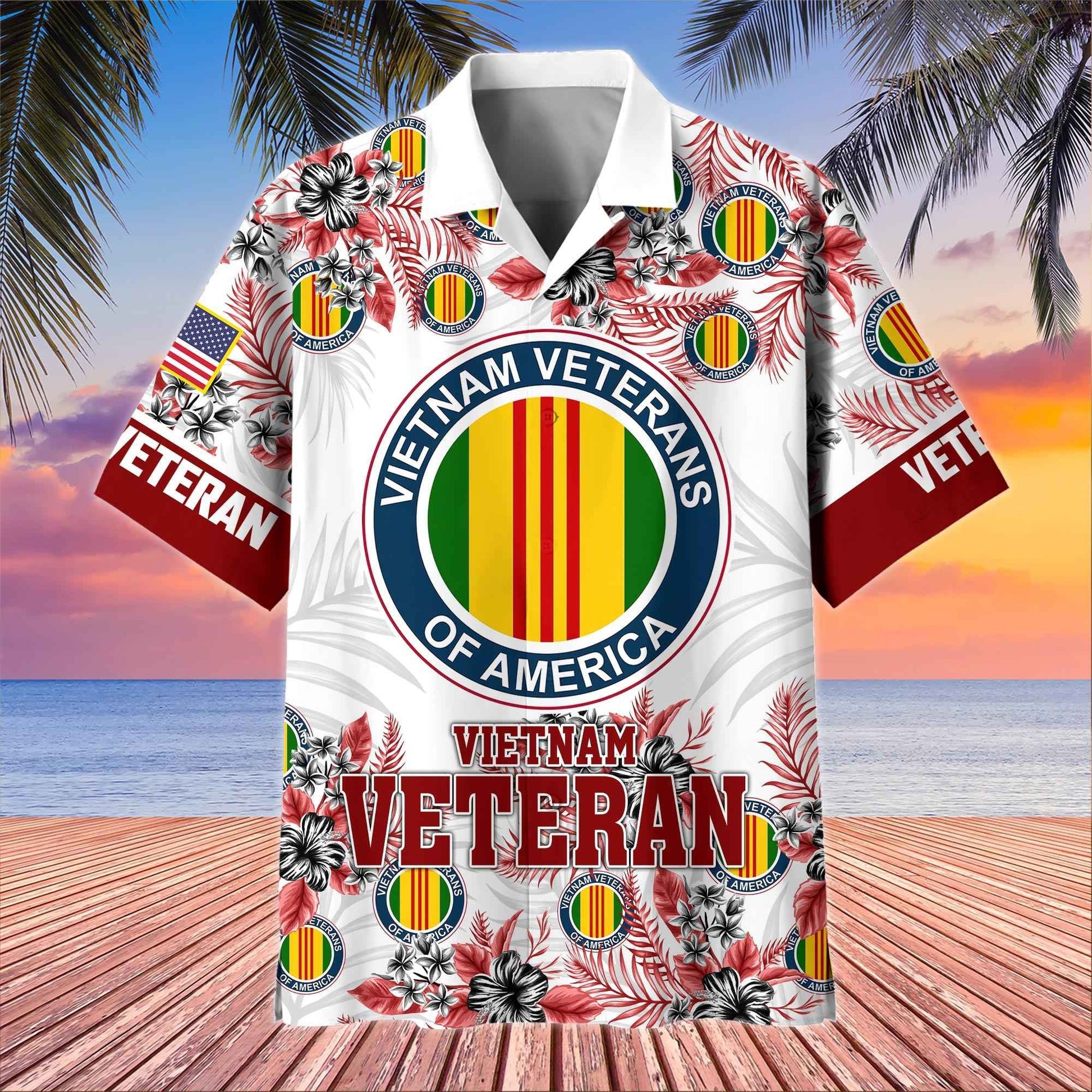 Premium US Veterans Hawaiian Shirt BPHN080511, Gifts For US Veterans, Gifts On Memorial Day, Father's Day, Armed Forces Day, Veterans Day.
