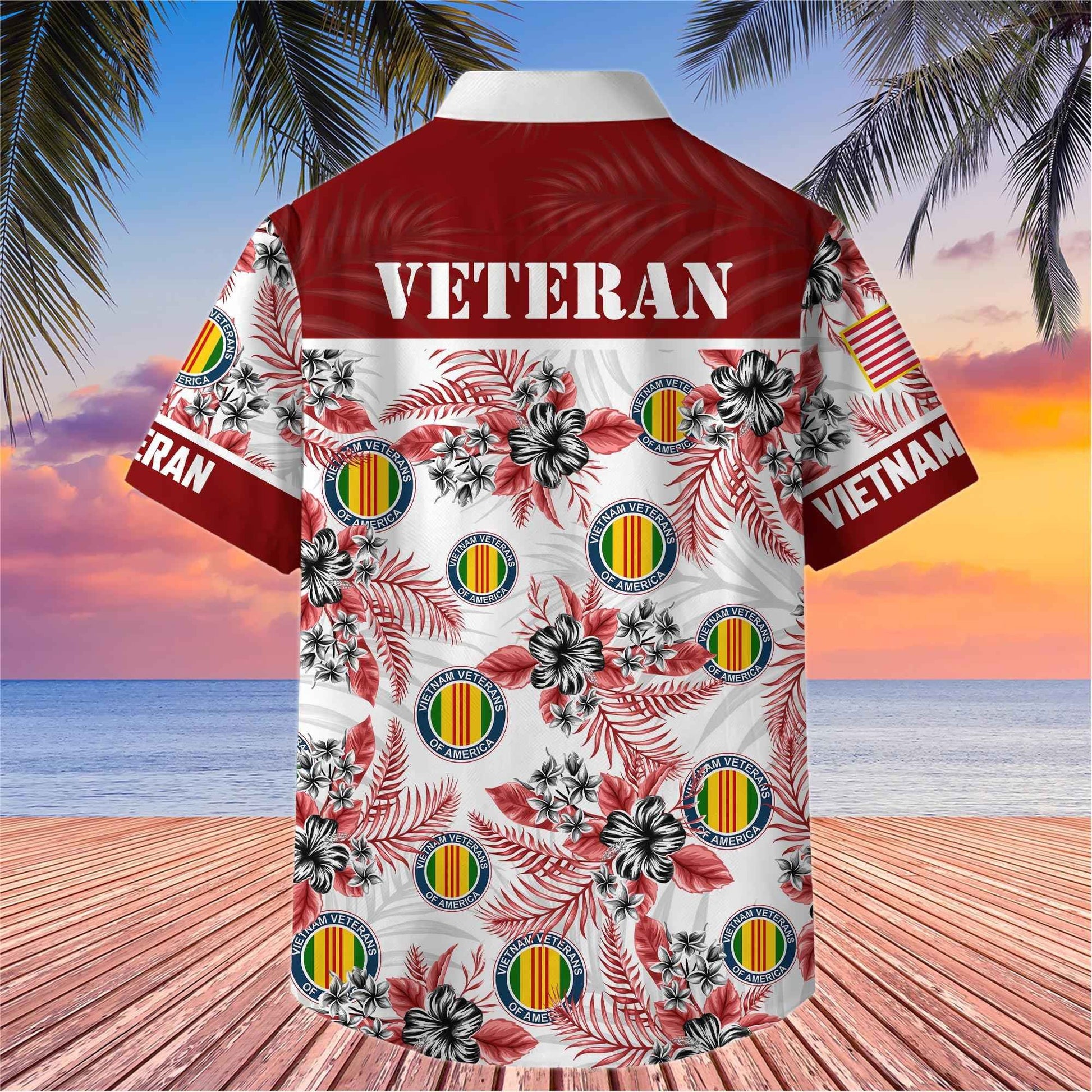 Premium US Veterans Hawaiian Shirt BPHN080511, Gifts For US Veterans, Gifts On Memorial Day, Father's Day, Armed Forces Day, Veterans Day.