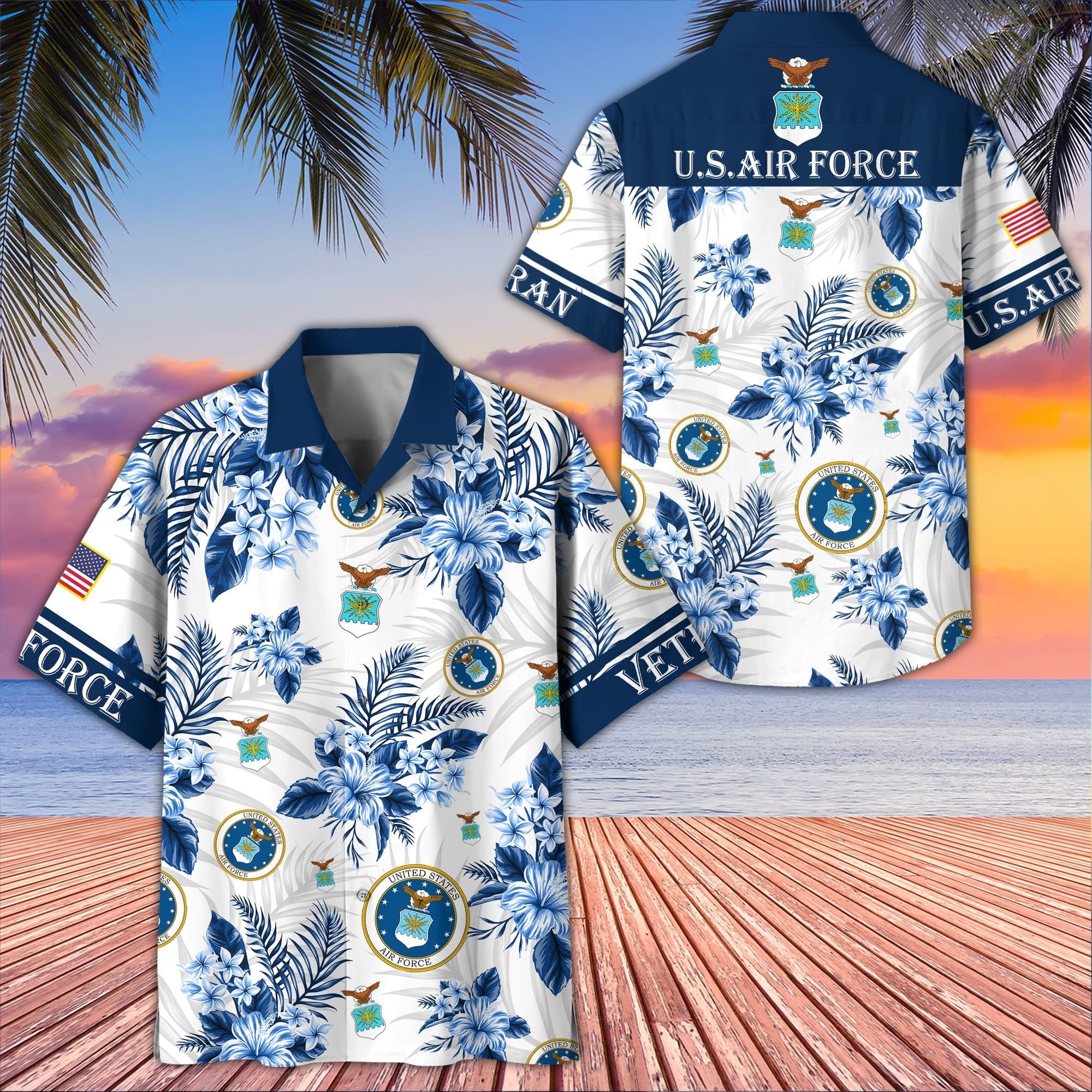 Premium US Veterans Hawaiian Shirt BPVC230403, Gifts For US Veterans, Gifts On Memorial Day, Father's Day, Armed Forces Day, Veterans Day.