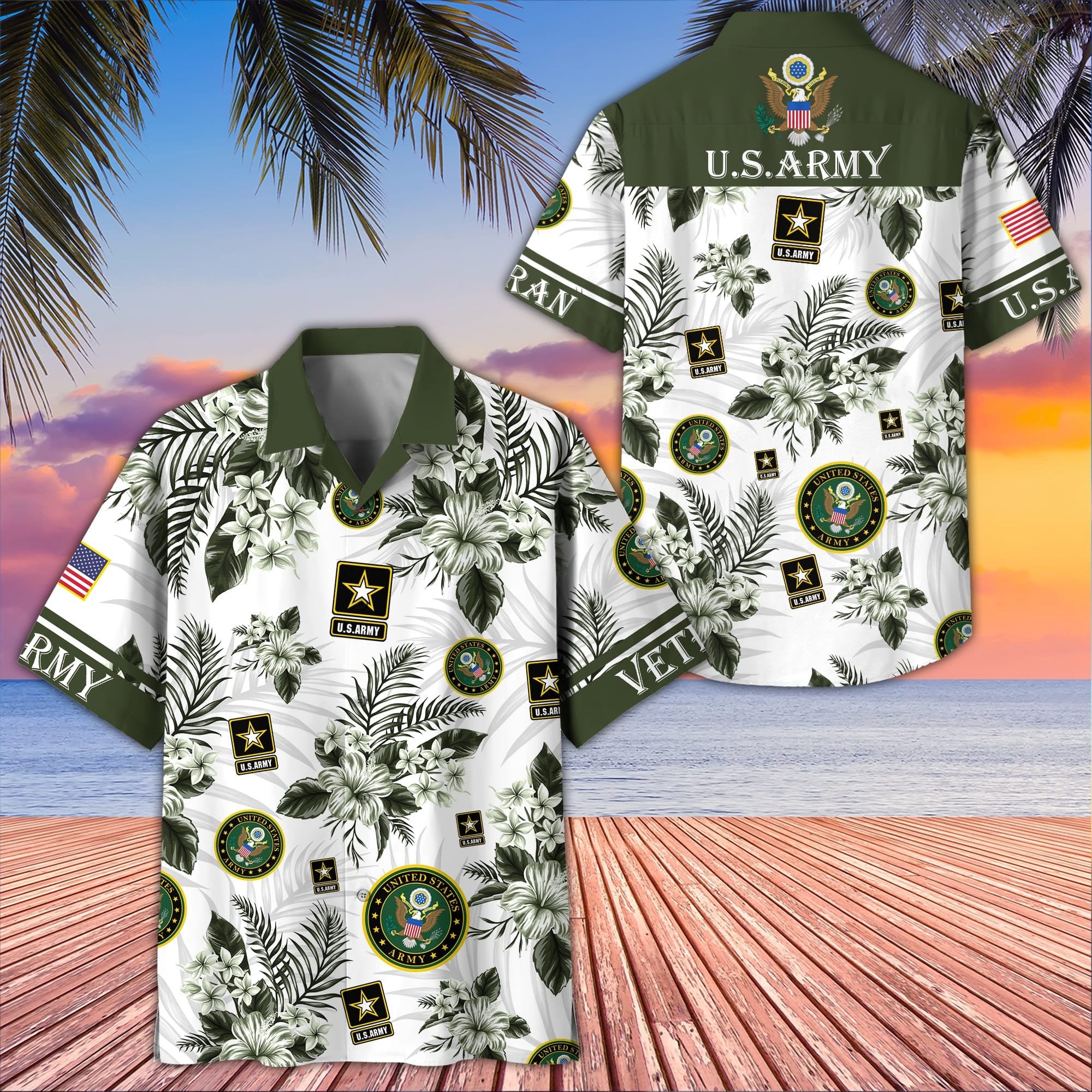 Premium US Veterans Hawaiian Shirt BPVC230403, Gifts For US Veterans, Gifts On Memorial Day, Father's Day, Armed Forces Day, Veterans Day.