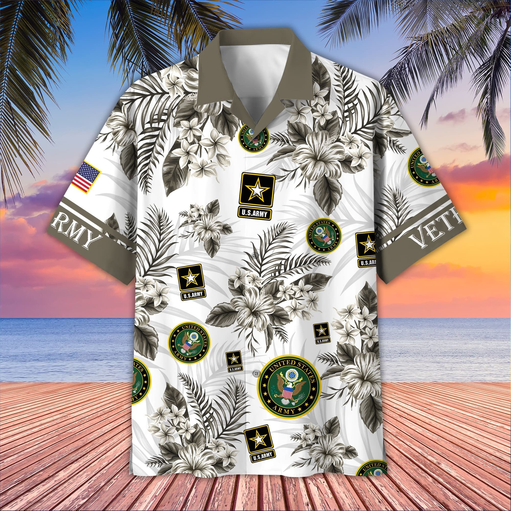 Premium US Veterans Hawaiian Shirt BPVC230403, Gifts For US Veterans, Gifts On Memorial Day, Father's Day, Armed Forces Day, Veterans Day.