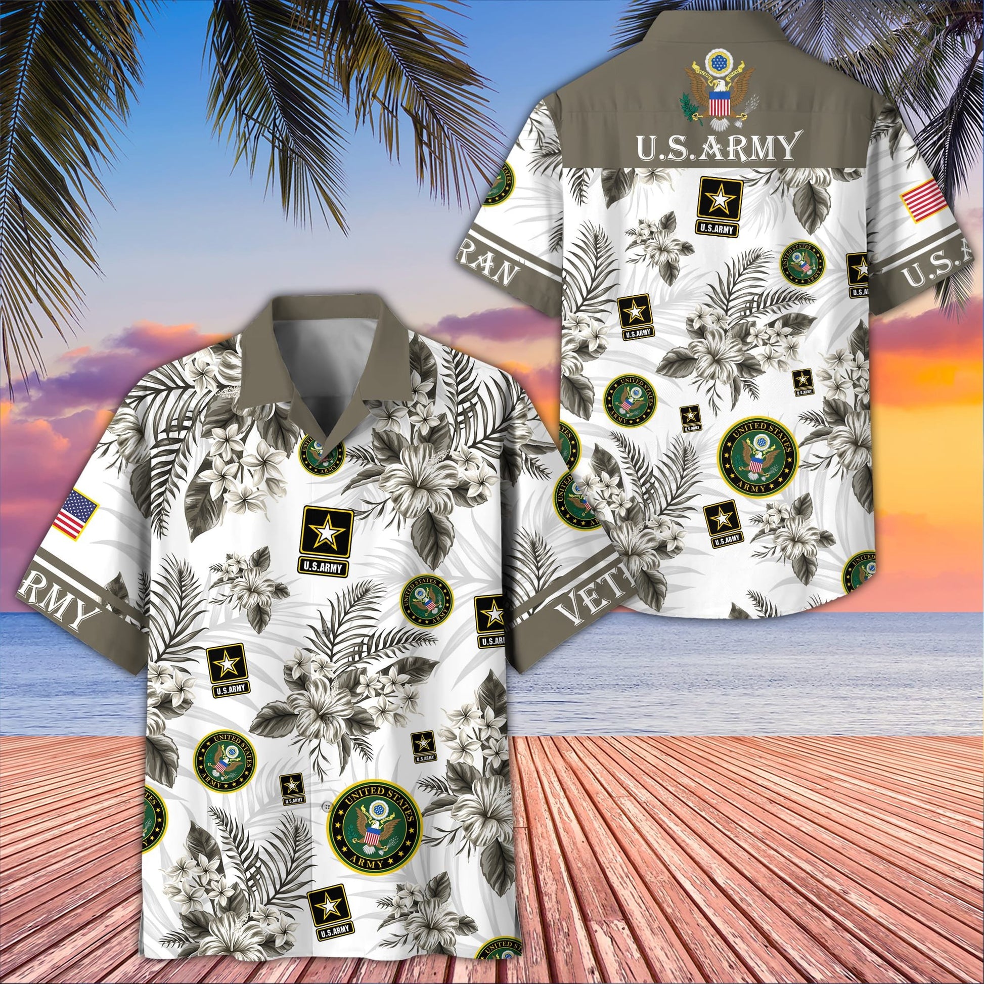 Premium US Veterans Hawaiian Shirt BPVC230403, Gifts For US Veterans, Gifts On Memorial Day, Father's Day, Armed Forces Day, Veterans Day.